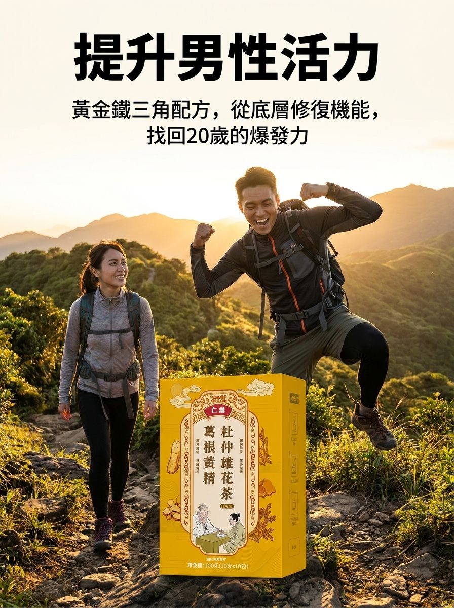 葛根黃精杜仲雄花茶