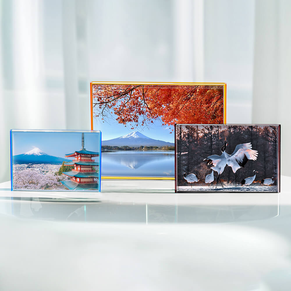 アクリルフレーム 写真立て 2l アクリル フォトフレーム 2L L アクリルフォトフレーム 色紙額 写真フレーム デッサン額 額縁 ハガキサイズ 写真額 結婚祝い 写真パネル 油絵額縁 卓上 フォトスタンド スタンド棒付き  縦置き 横置き