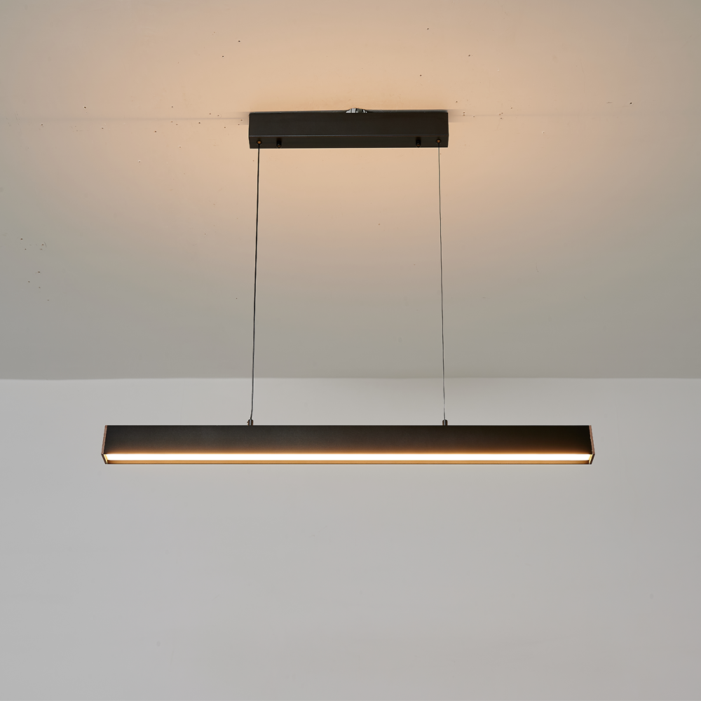 木構綫椅子吊燈-黑色