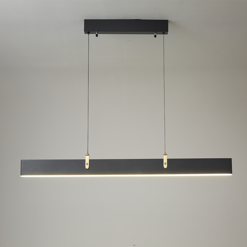 绿石吊燈-黑白2色122cm