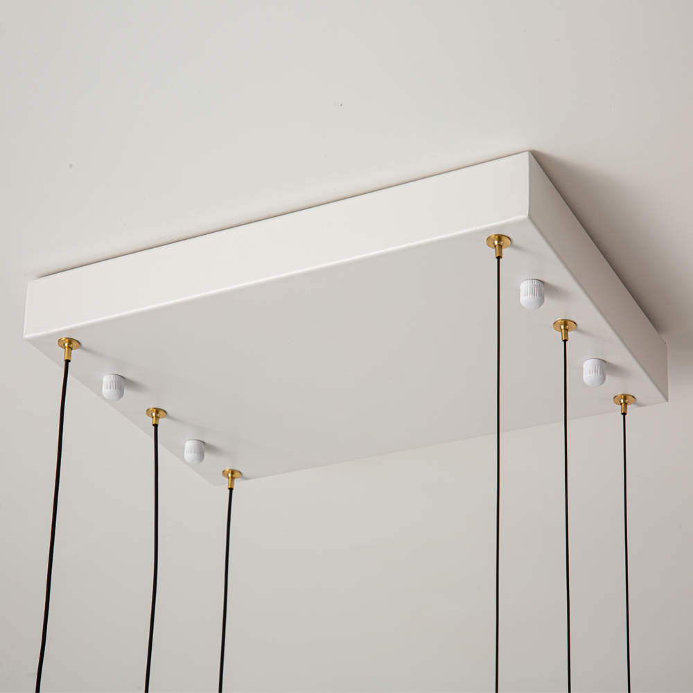 波浪吊燈-白色100cm