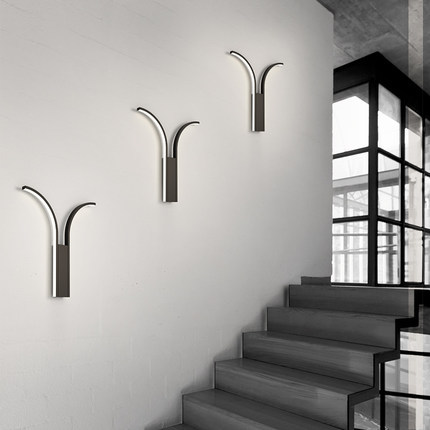 壁燈臥室客廳背景墻燈具現代簡約輕奢樓梯過道創意燈墻壁燈床頭燈