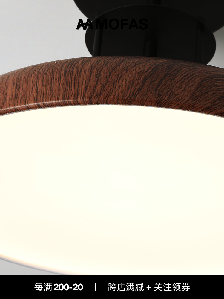 MOFAS全光譜護眼法式中古奶油風臥室吸頂燈簡約書房餐廳led復古燈