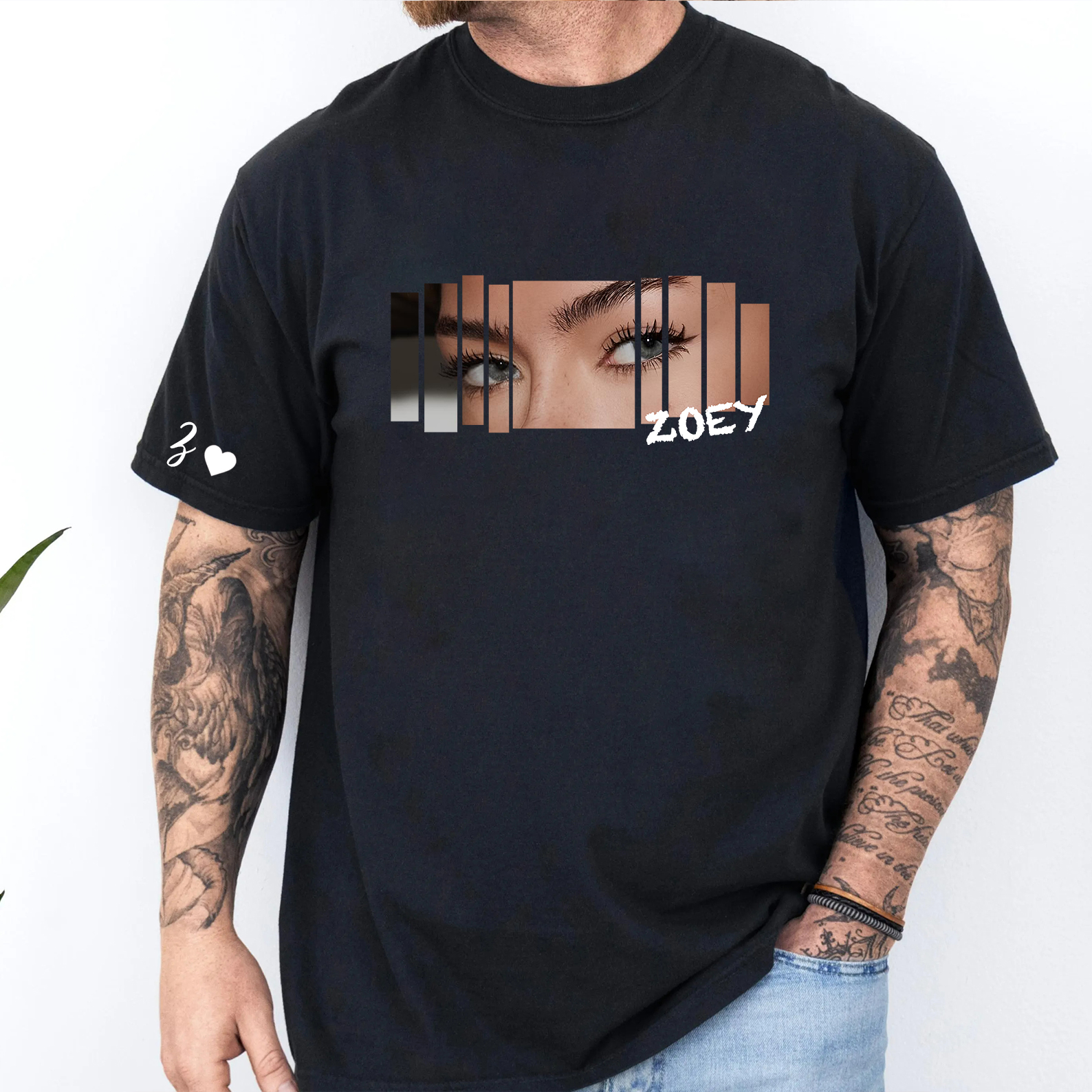 Custom Eyes Shirt, Girlfriend Eyes Tee