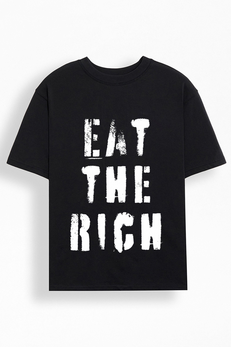 Statement eat the rich graphic tee