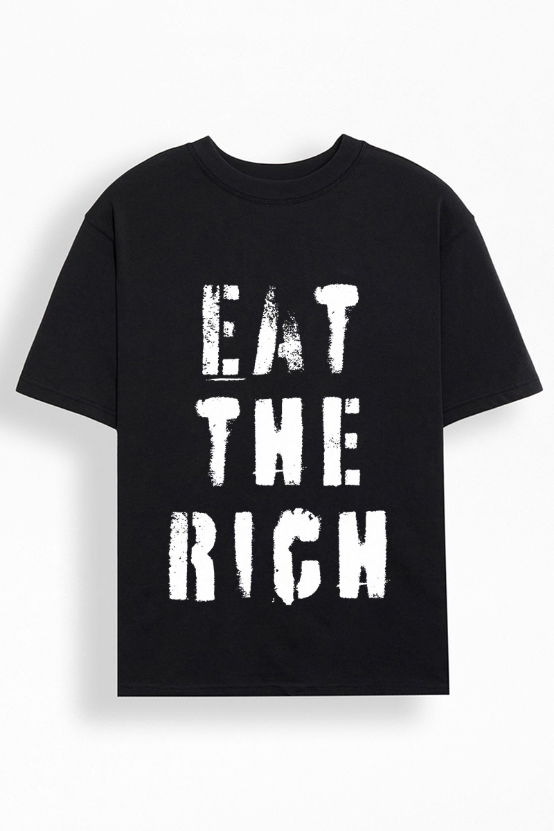 Statement eat the rich graphic tee