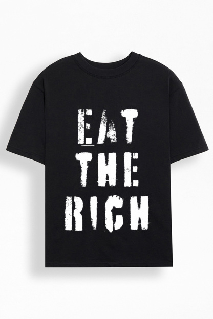 Statement eat the rich graphic tee