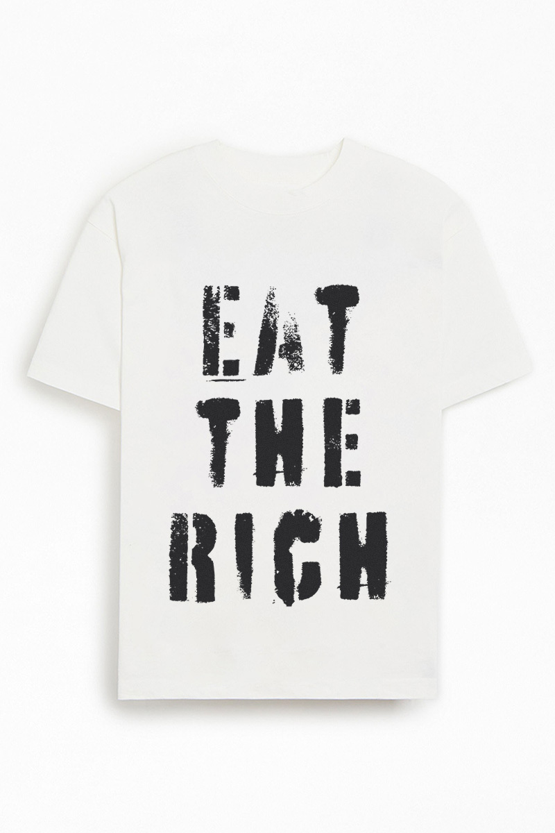 Statement eat the rich graphic tee