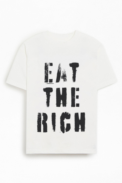 Statement eat the rich graphic tee