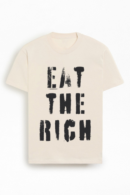 Statement eat the rich graphic tee
