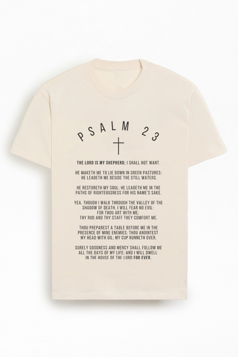 Psalm 23 Scripture Christian christian shirts | loveinloom