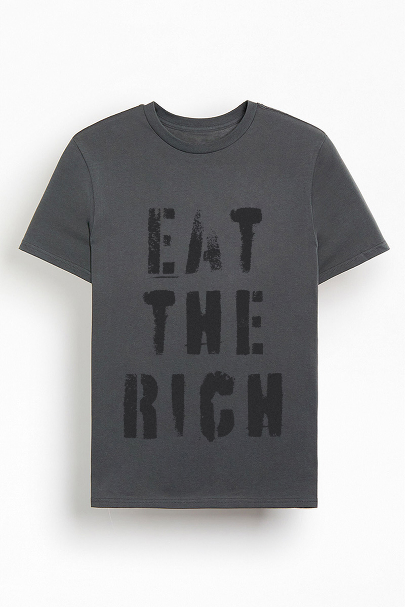 Statement eat the rich graphic tee