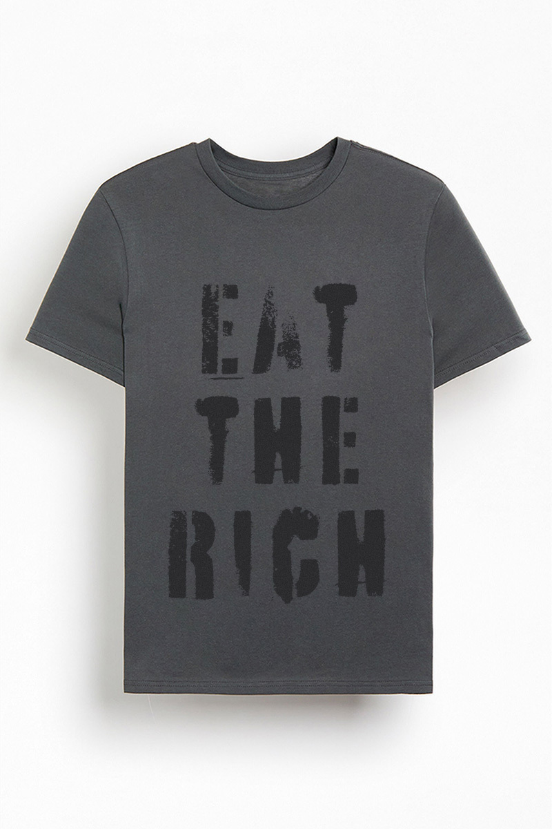 Statement eat the rich graphic tee