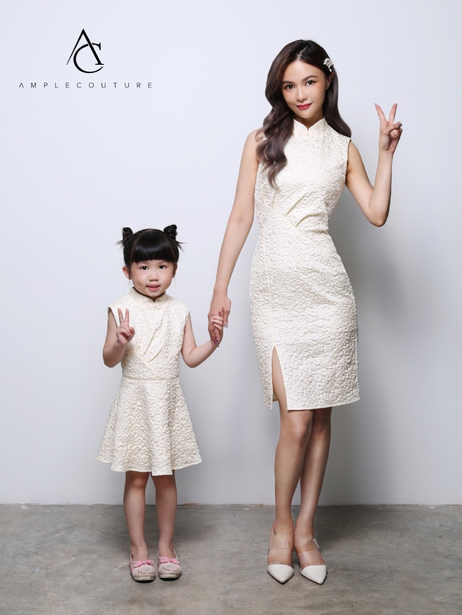 Cheongsam Sleeveless Dress AC002K (AC2K)??KIDS)