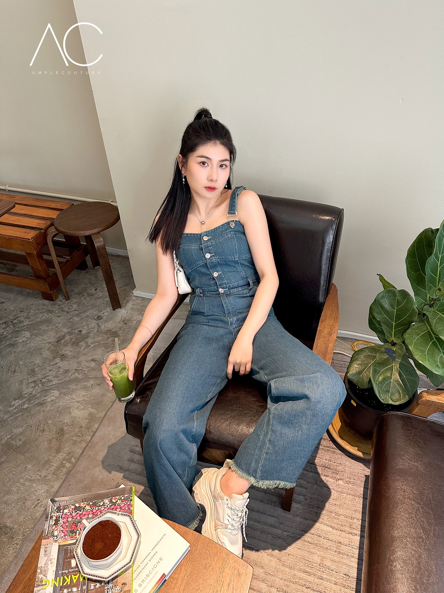 Denim JumpSuit 33782