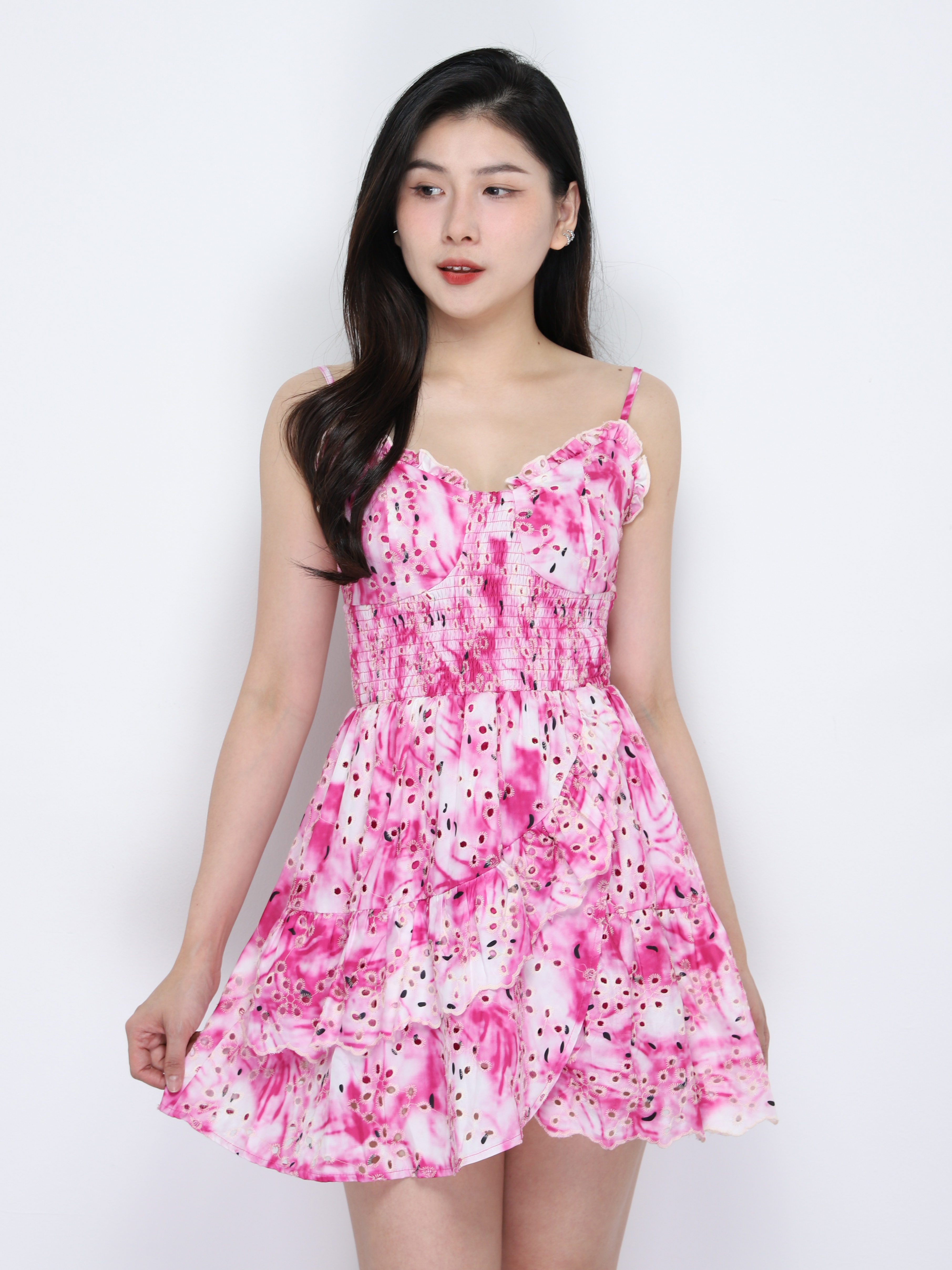 Tie Dye Eyelet Jumpsuit 34413