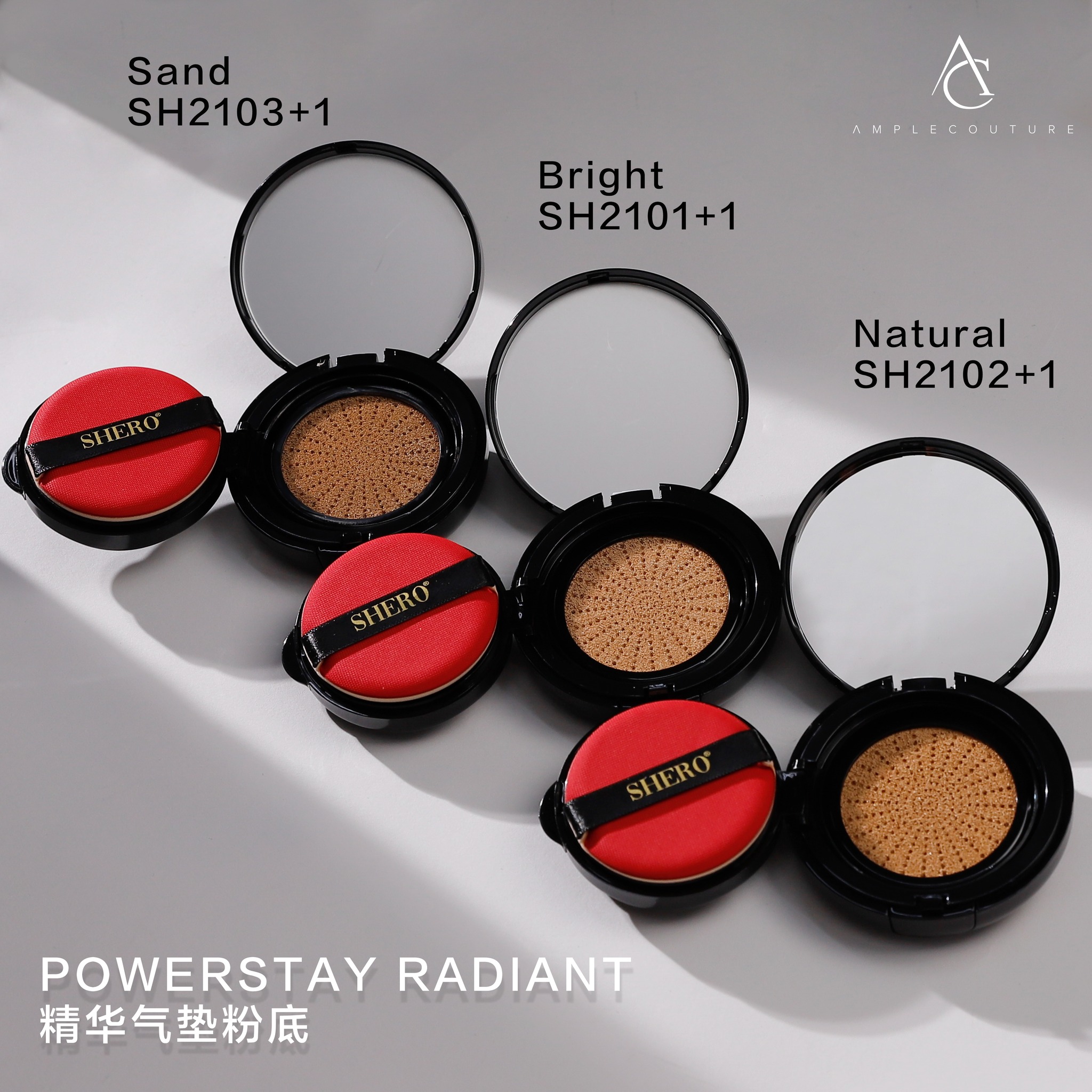 SHERO Powerstay Radiant serum Cushion Foundation SH21