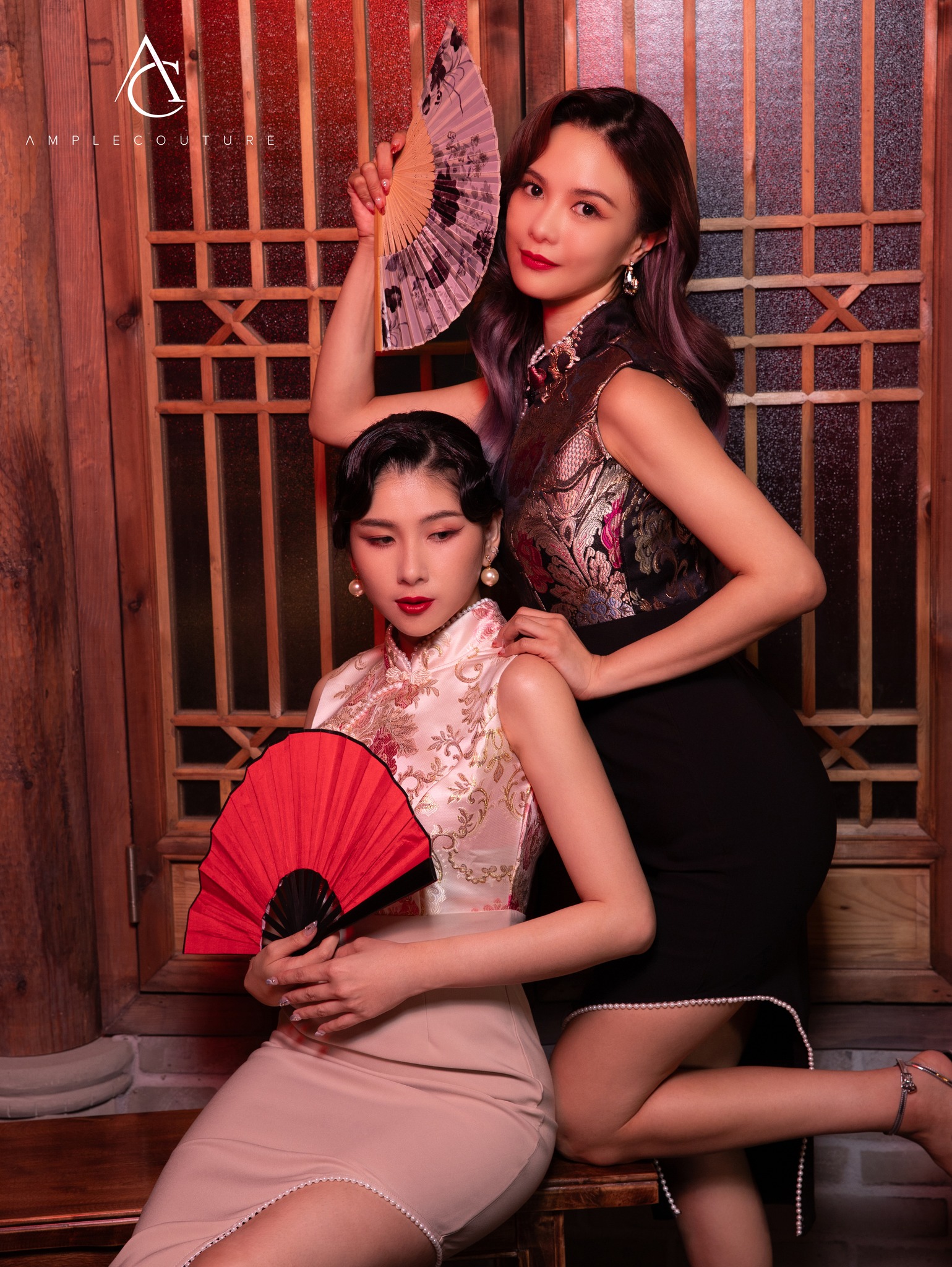 Sleeveless Irregular Long With Decorative Pearl Dress AC610 (SPO)