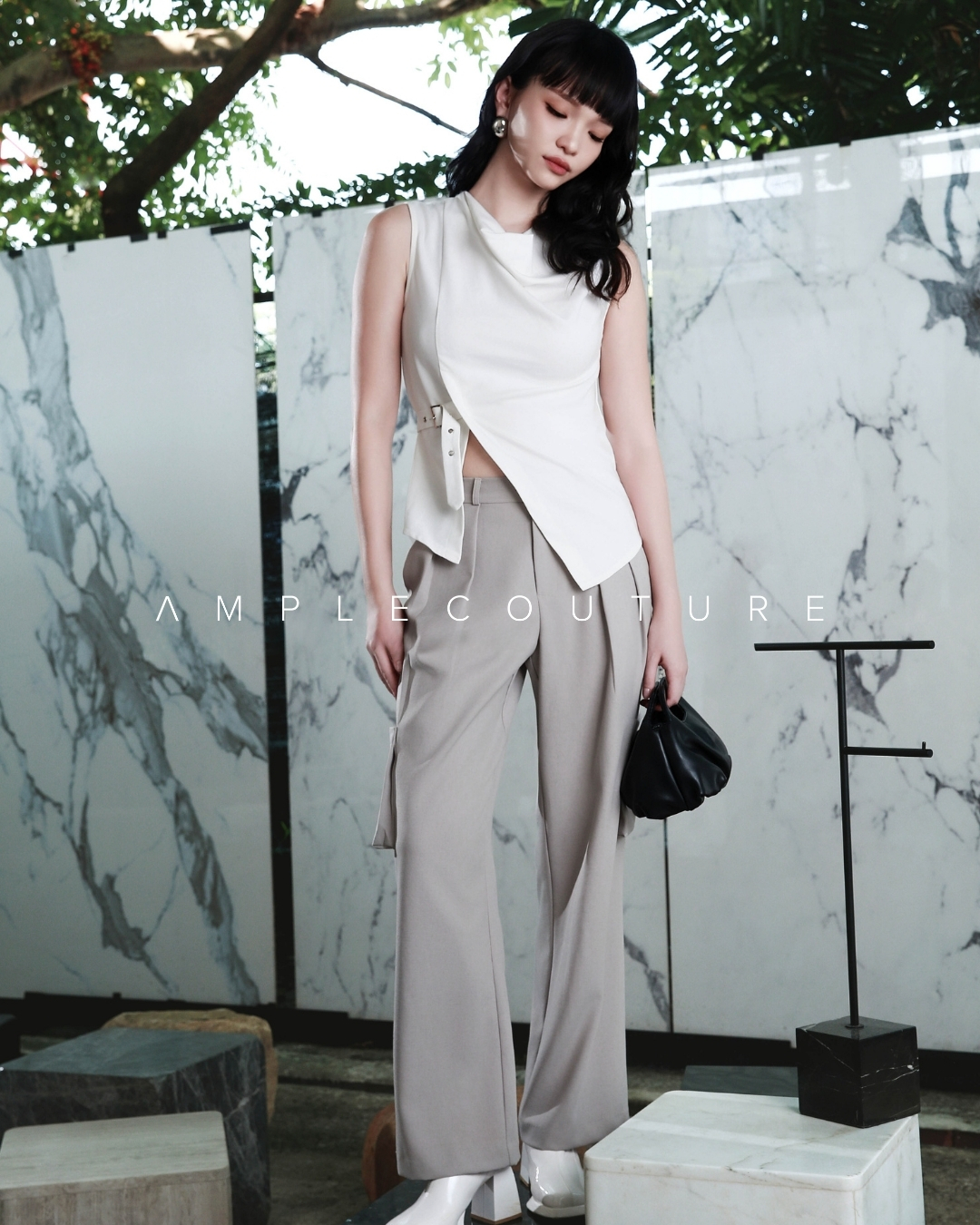 Side Pocket Long Pants AC578