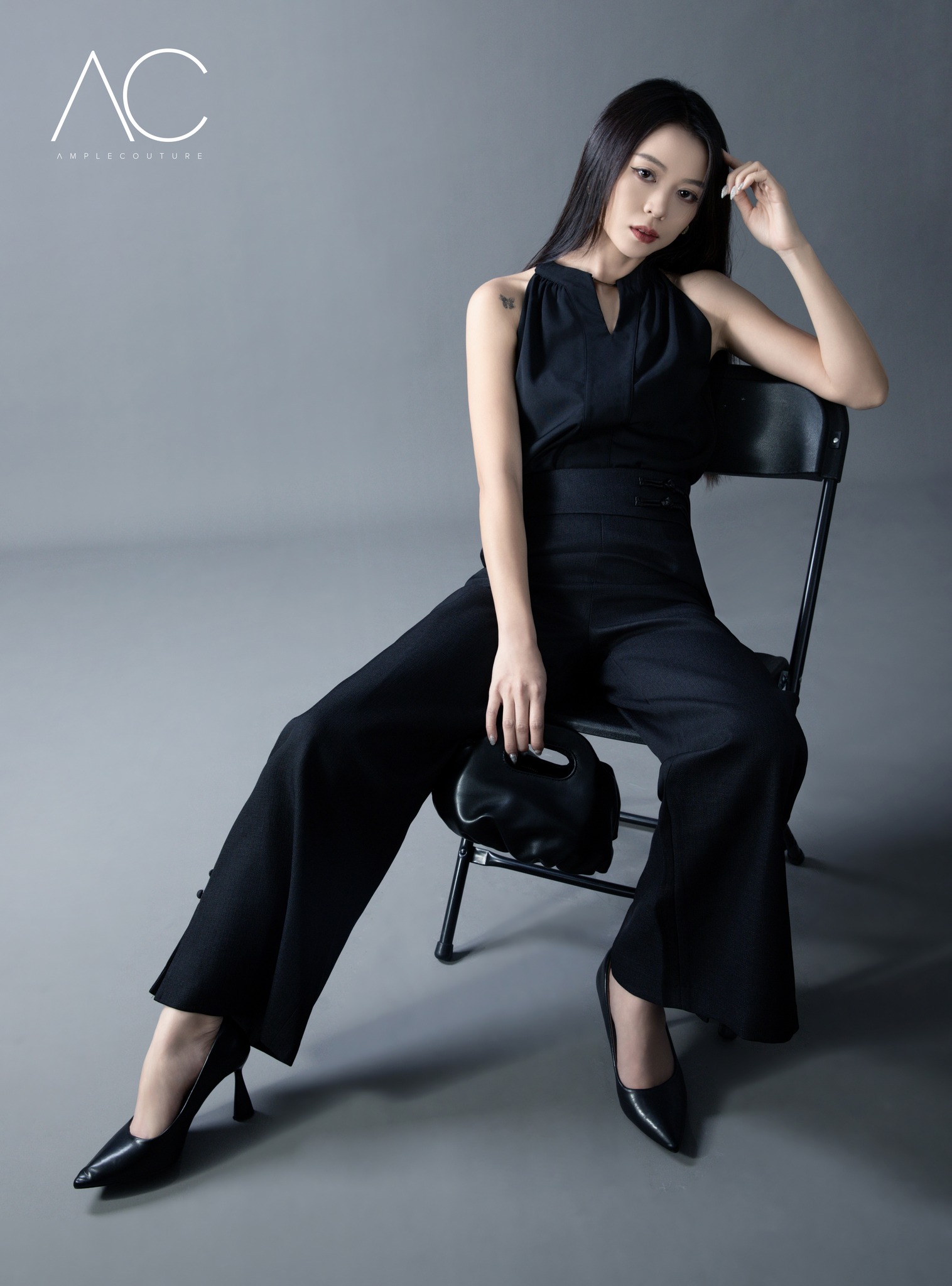 High Waist Side Pocket Long Pant AC546