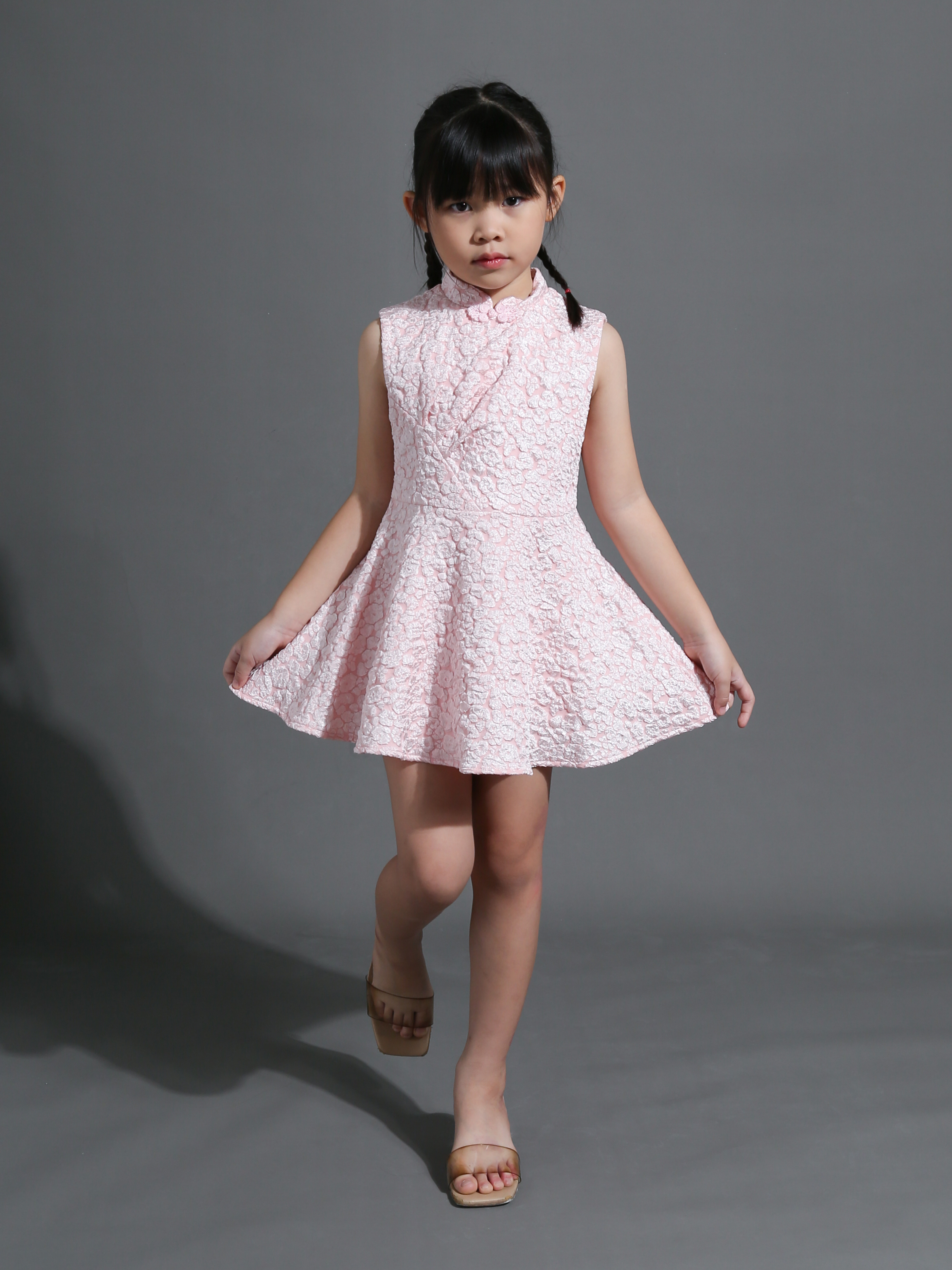 Cheongsam Sleeveless Dress AC002K (AC2K)??KIDS)