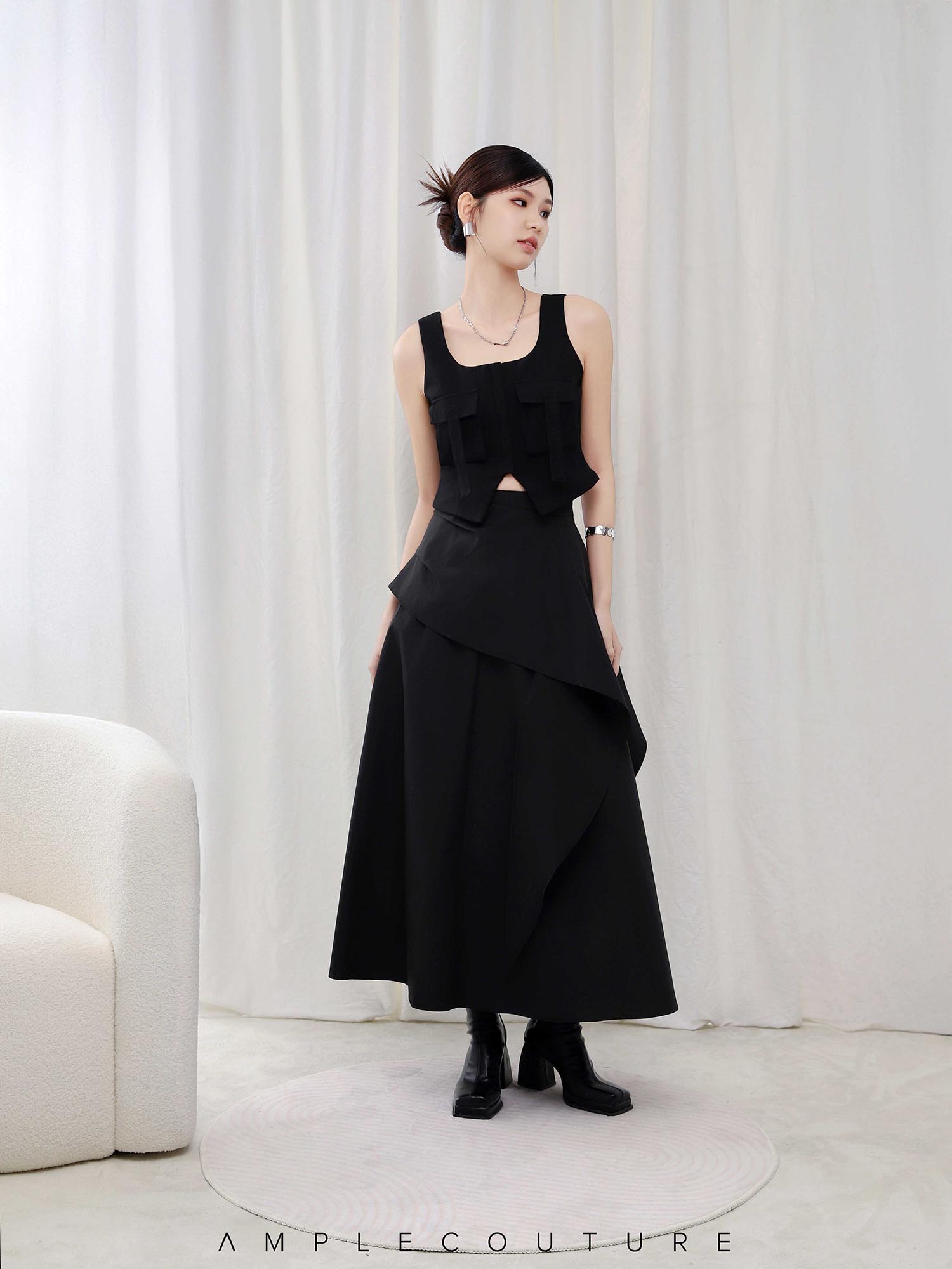 Sleeveless Front Button Top AC150