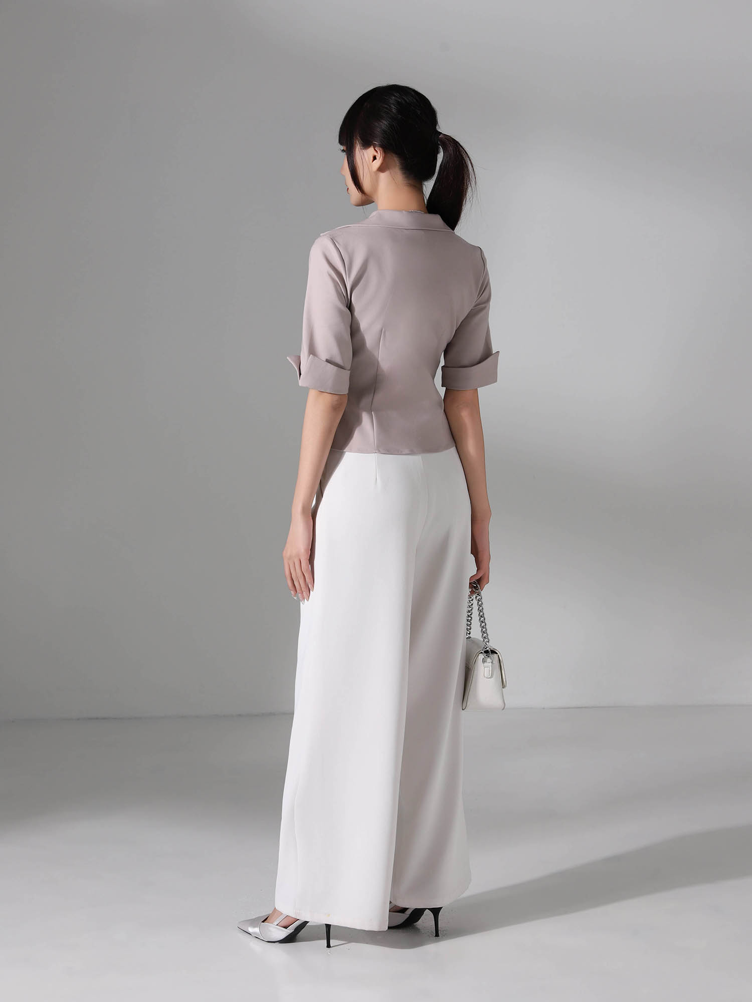 Formal Front Zip Top AC214