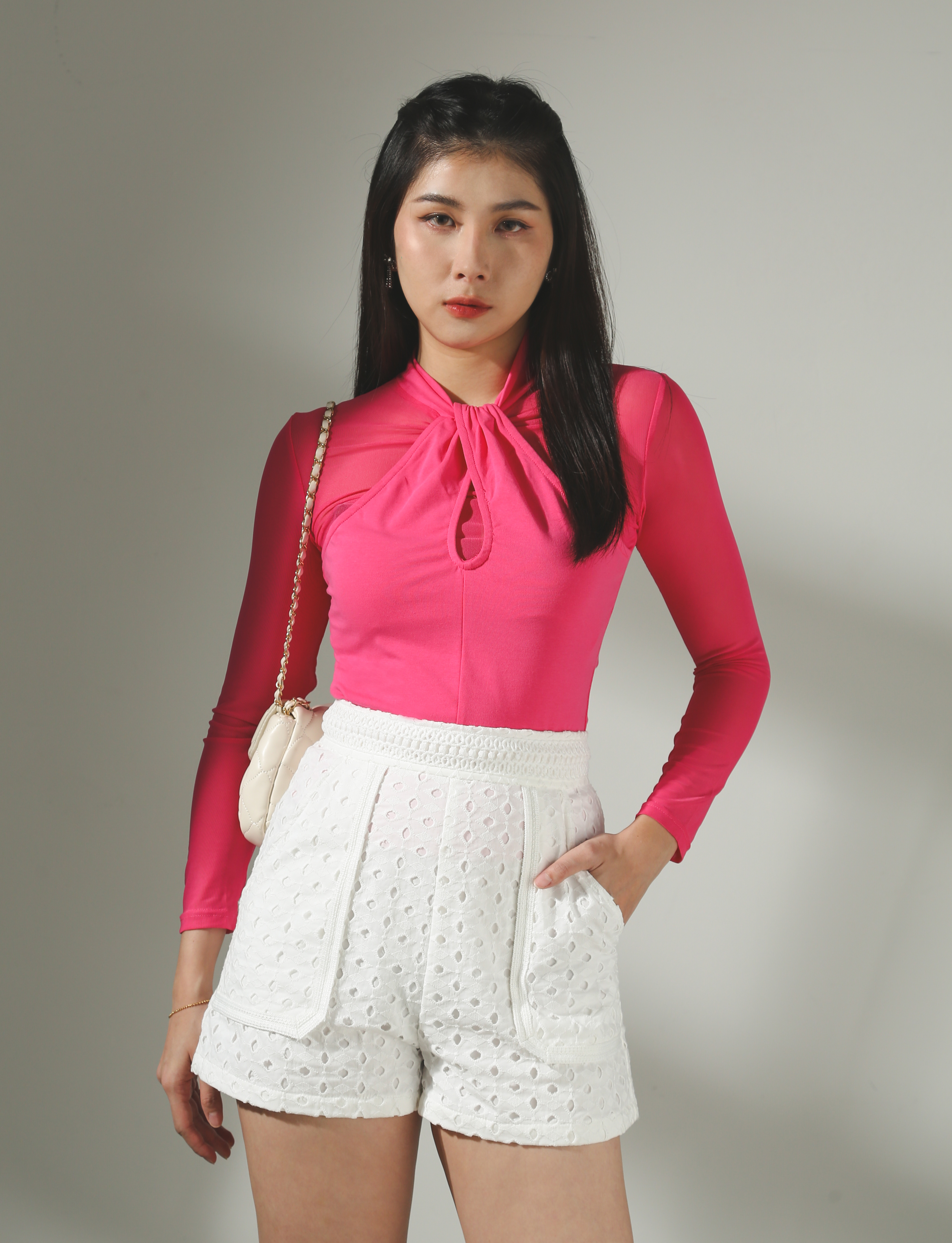 Back Zip Front Pocket Short Pant AC510 (SPO)