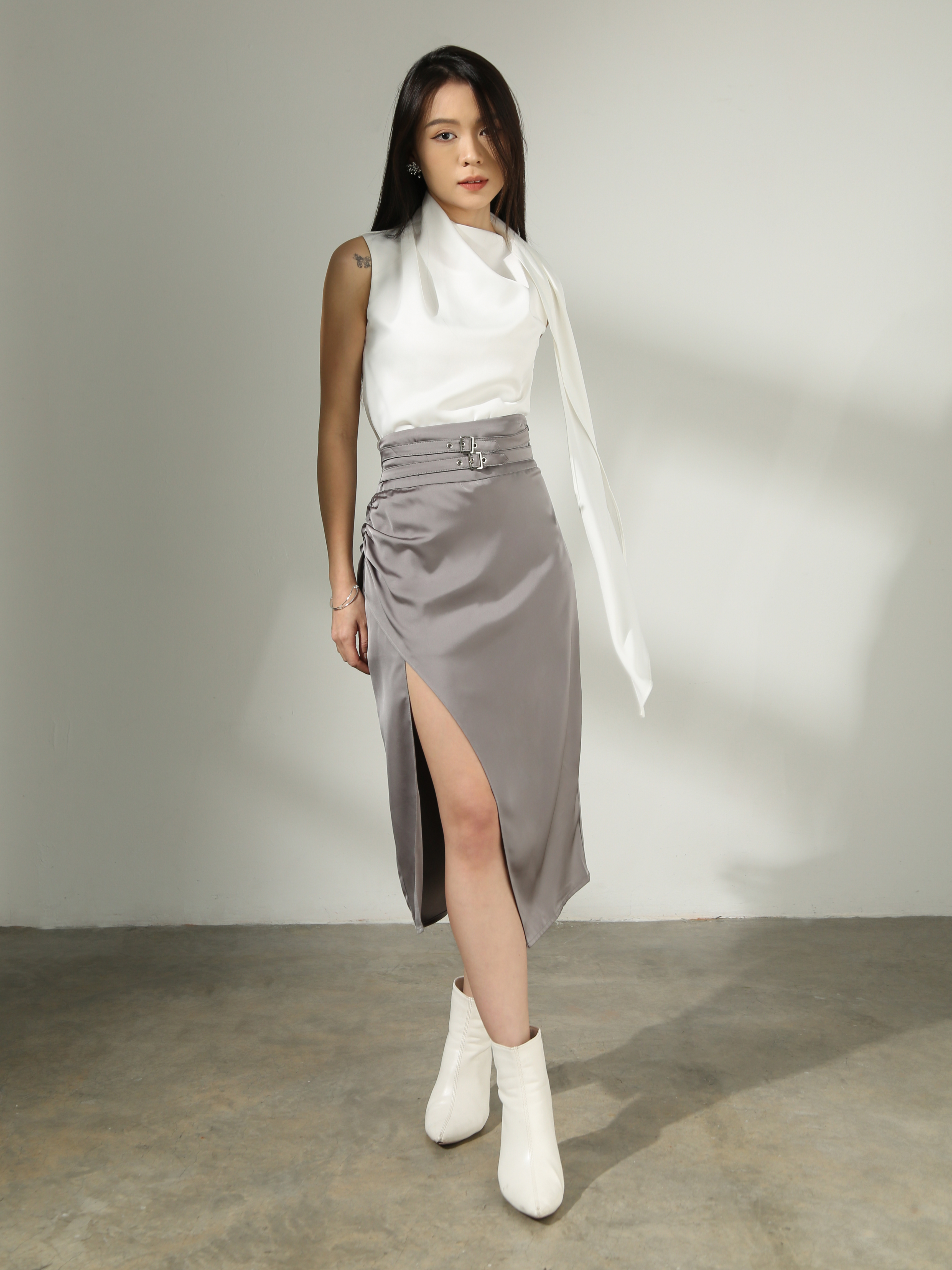 High Waist With Split Skirt AC539