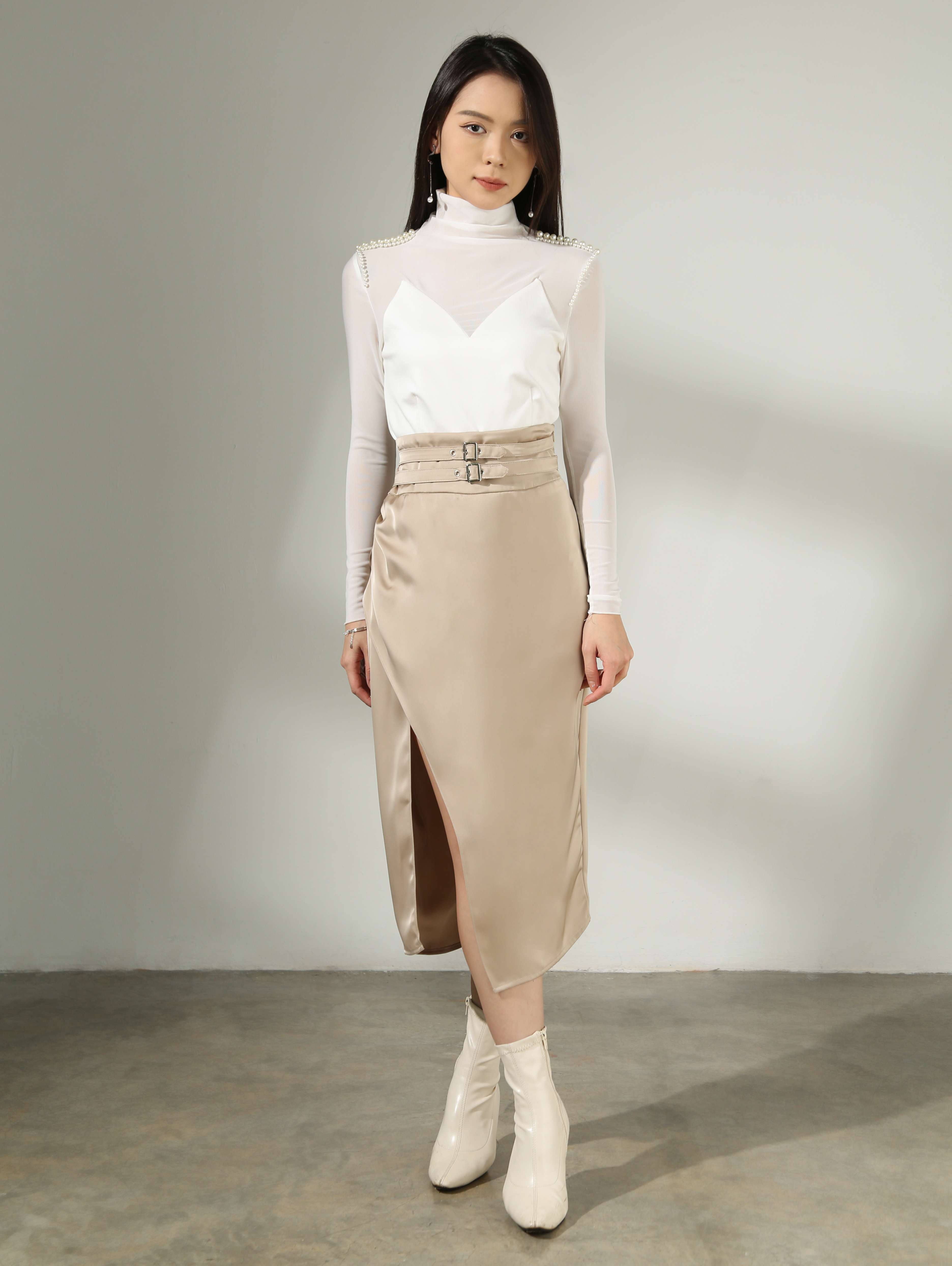 High Waist With Split Skirt AC539