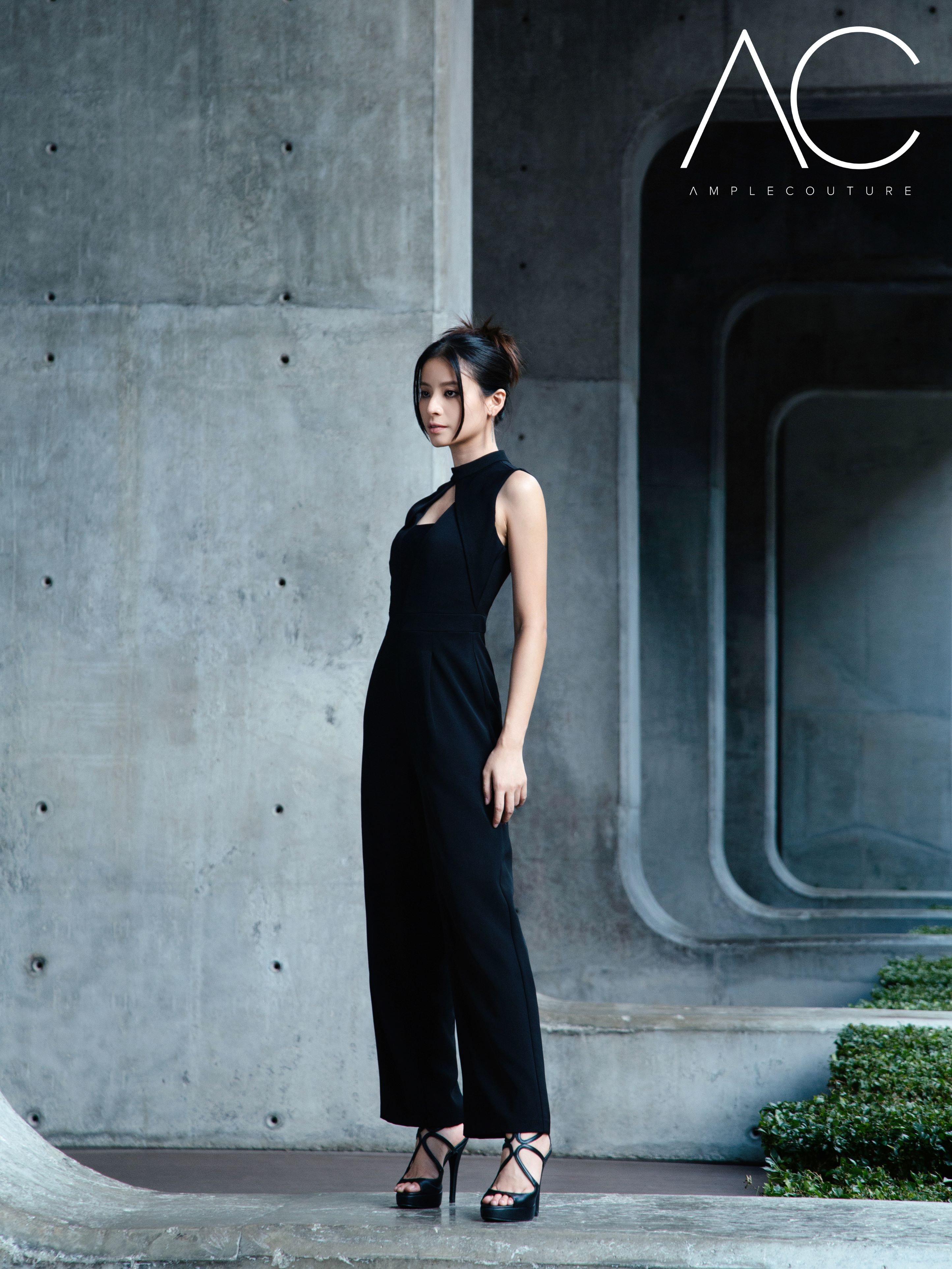 Sleeveless Back Zip Jumpsuit AC542