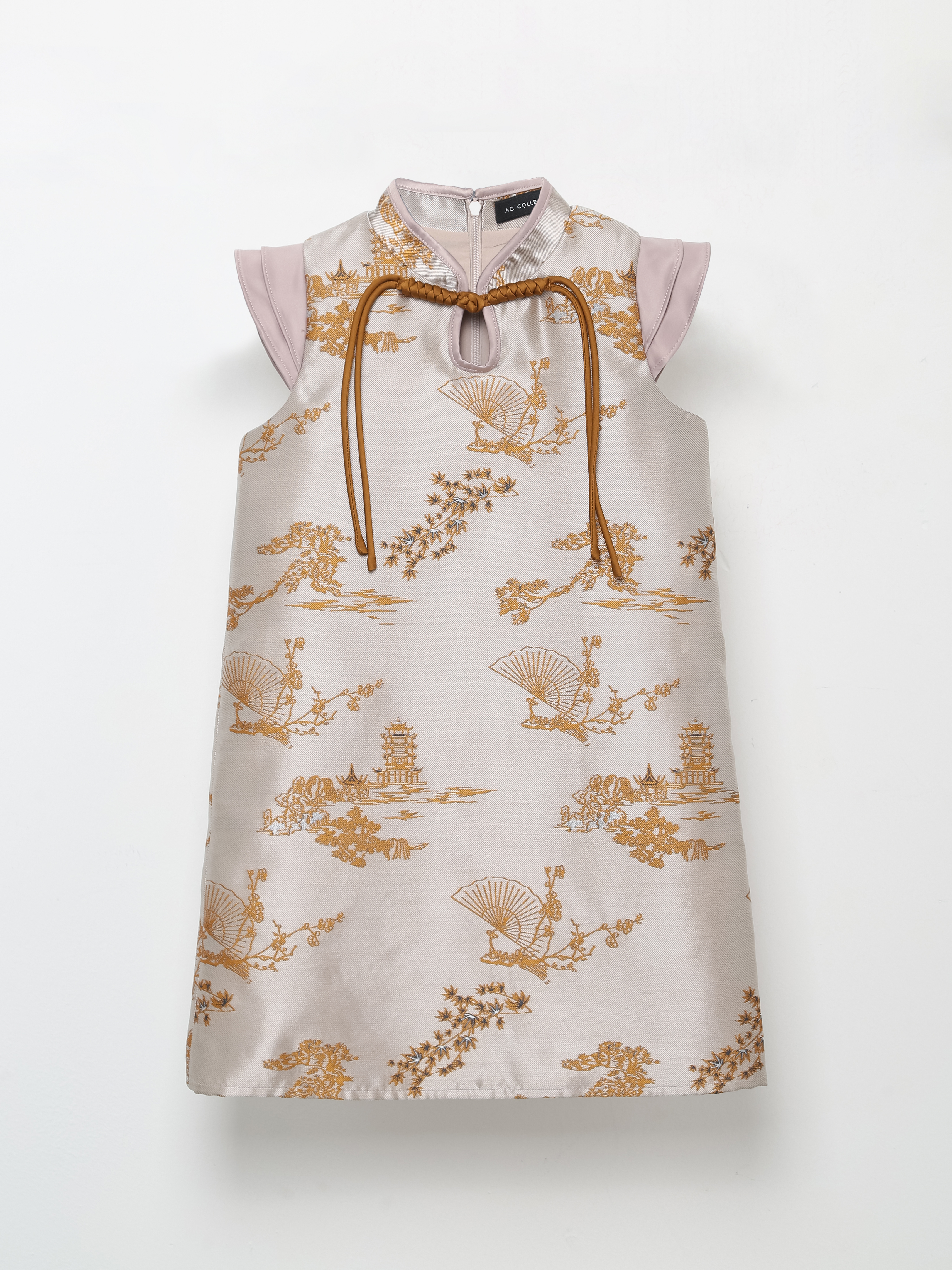 Sleeveless Back Zip Dress AC553