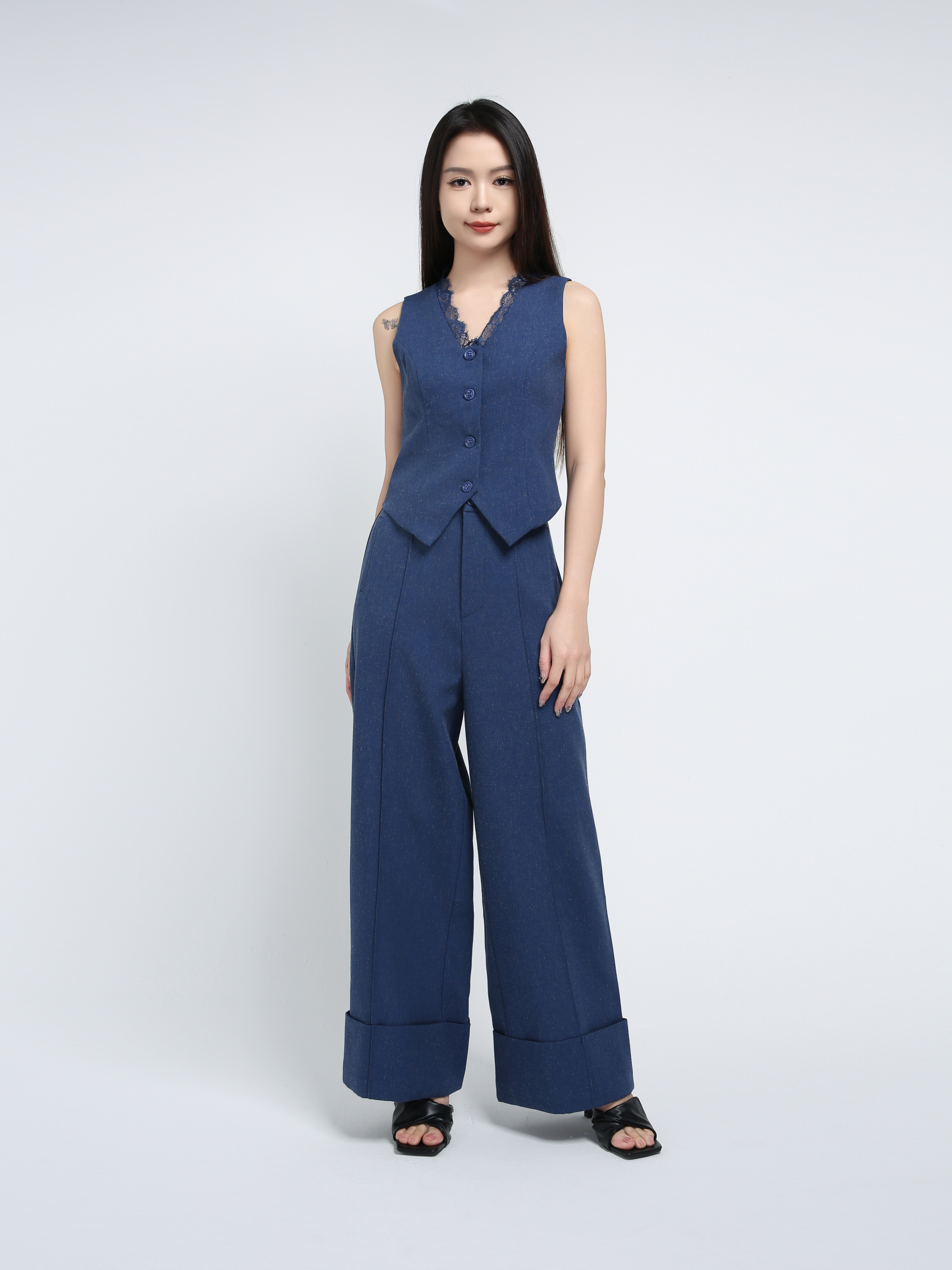 Wide Leg Long Pants AC570