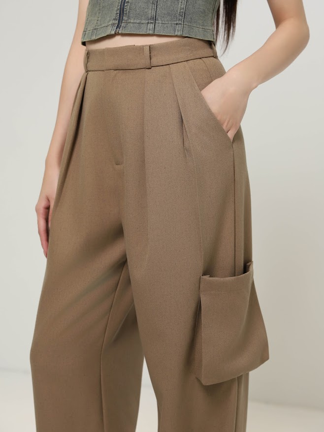 Side Pocket Long Pants AC578