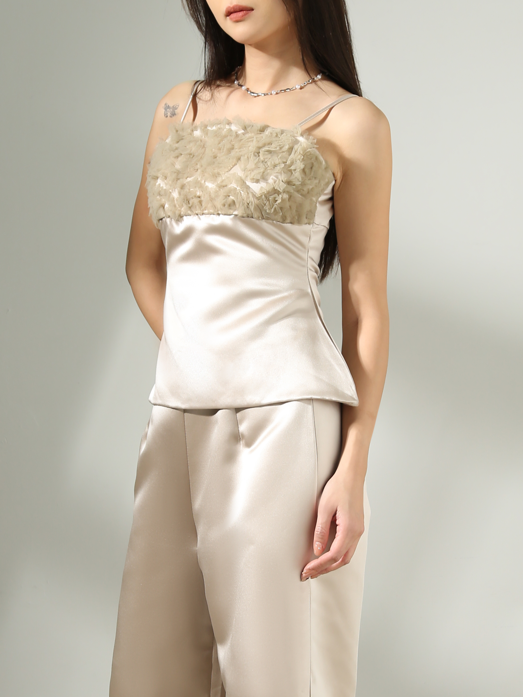 Singlet Top With Long Pant Set AC747