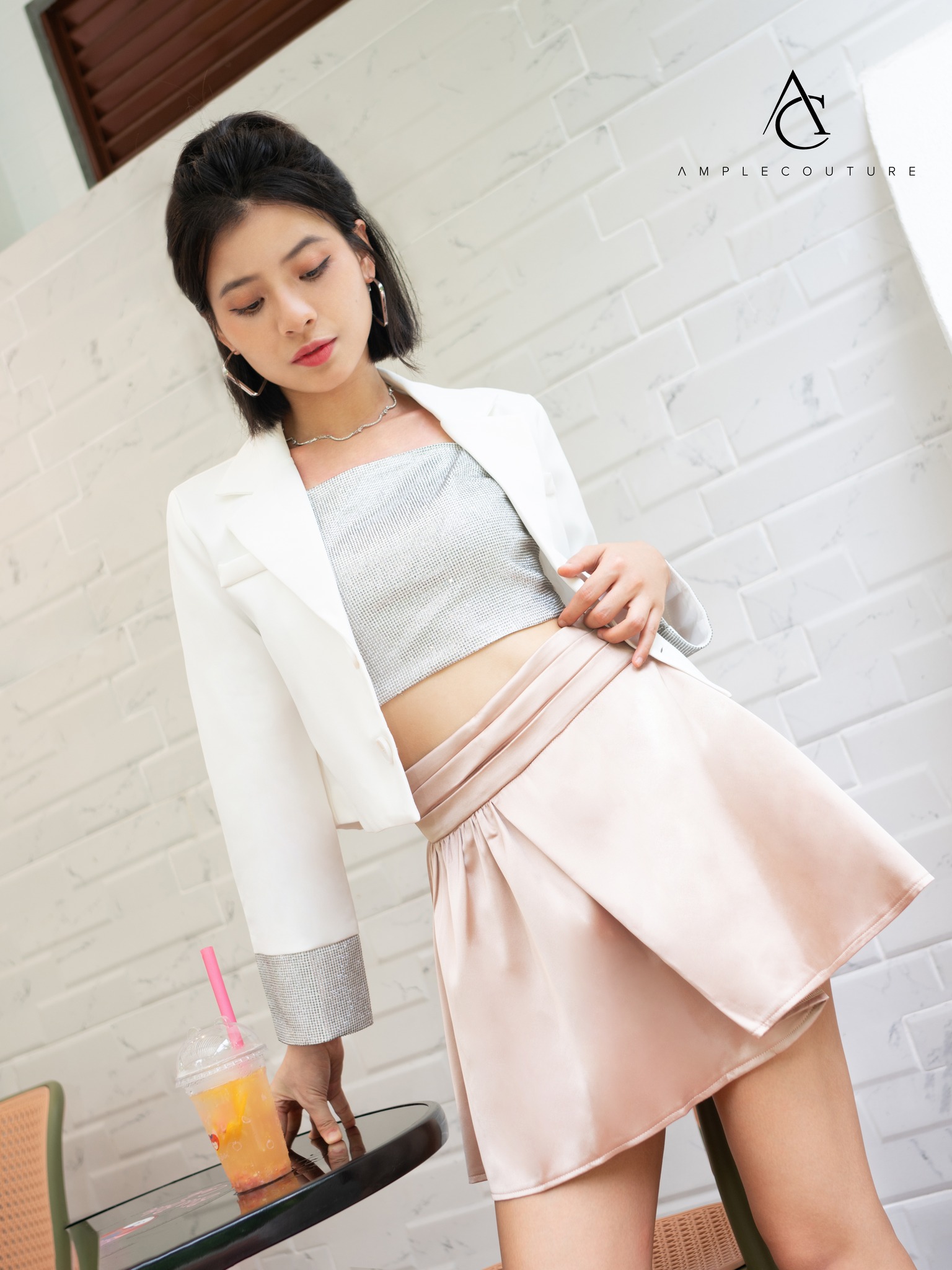 Satin Skirt Pants 33948