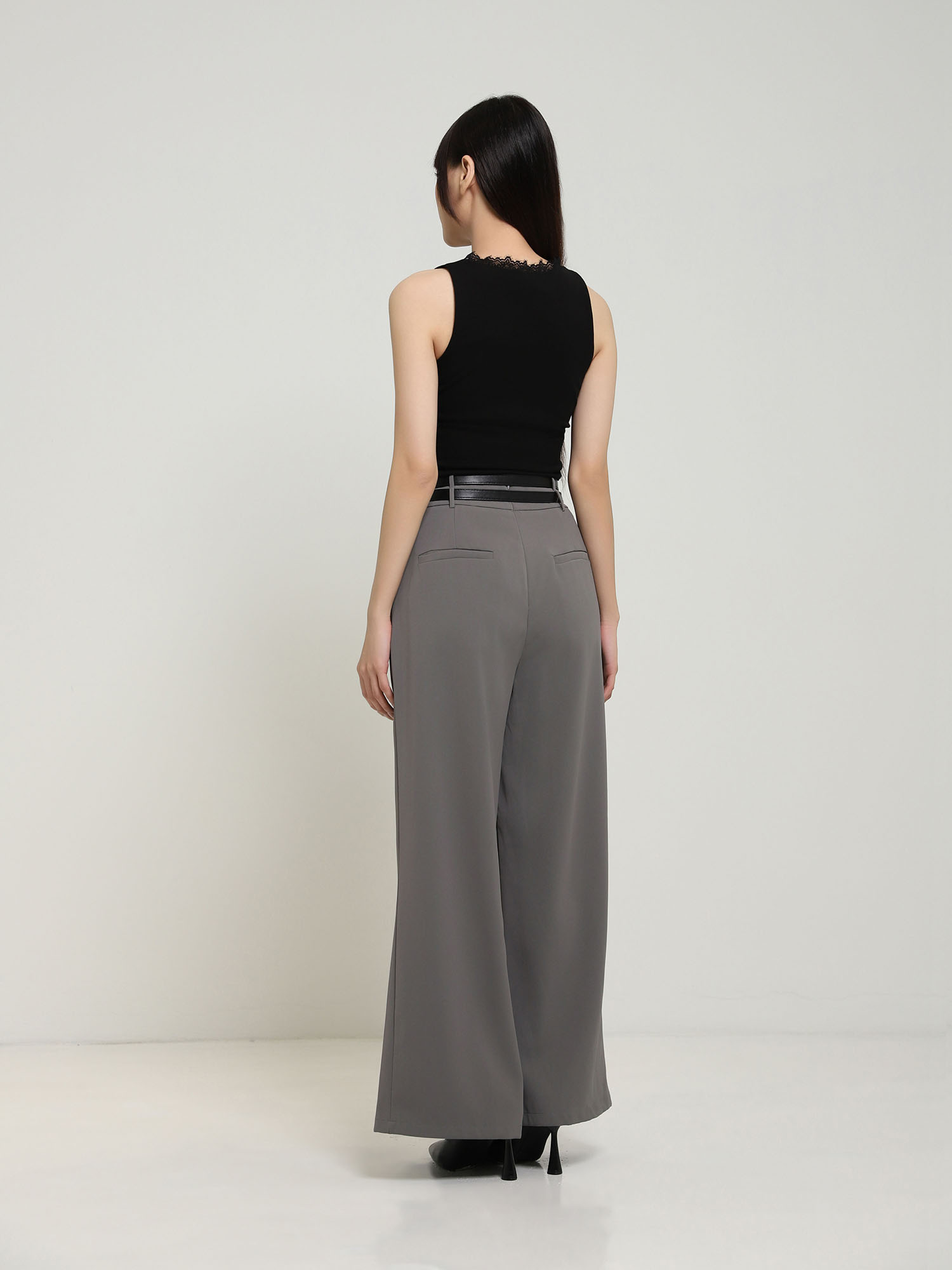 High Waist Wide Leg Long Pants AC916
