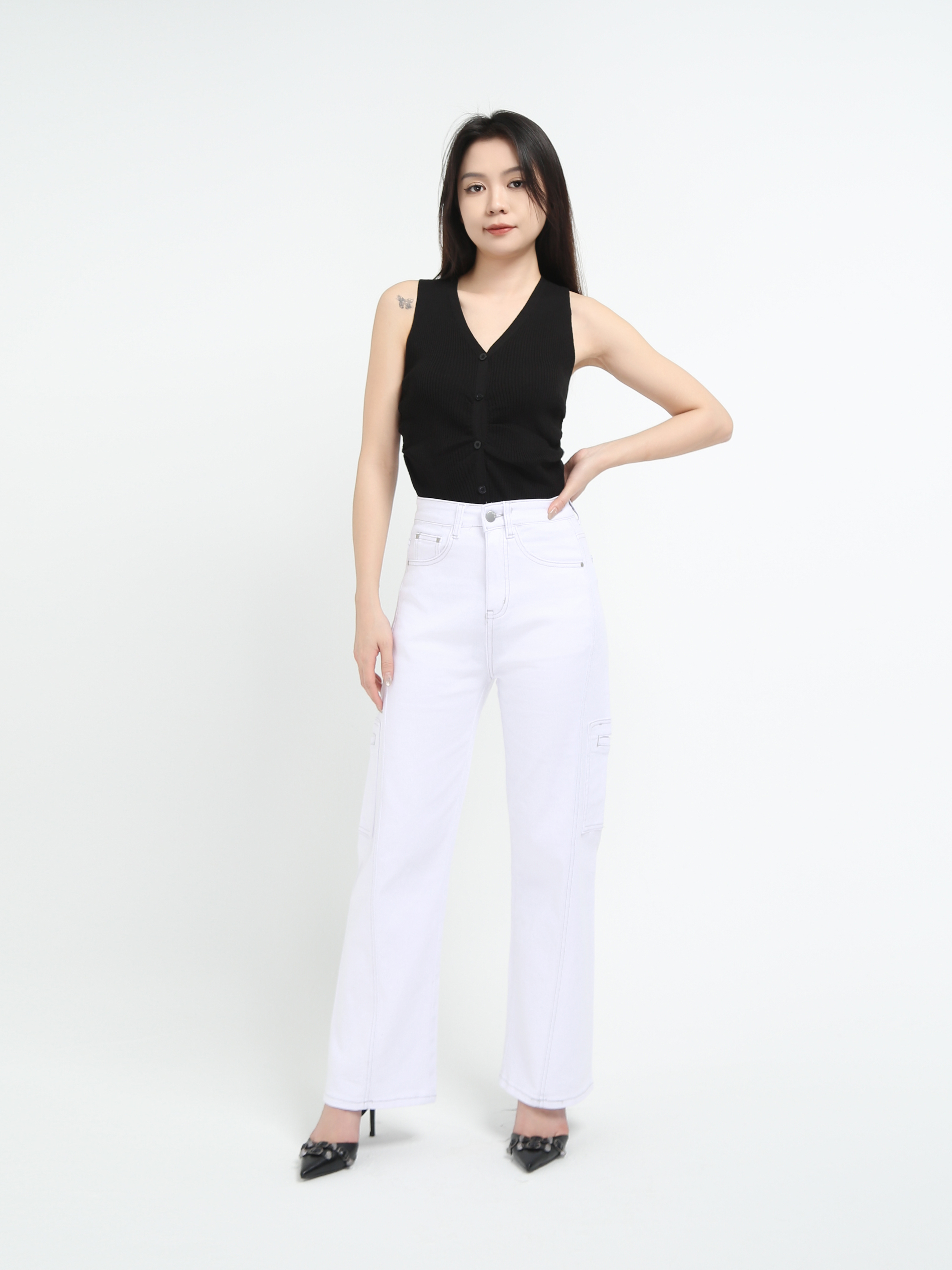 Denim Long Pants DJ073