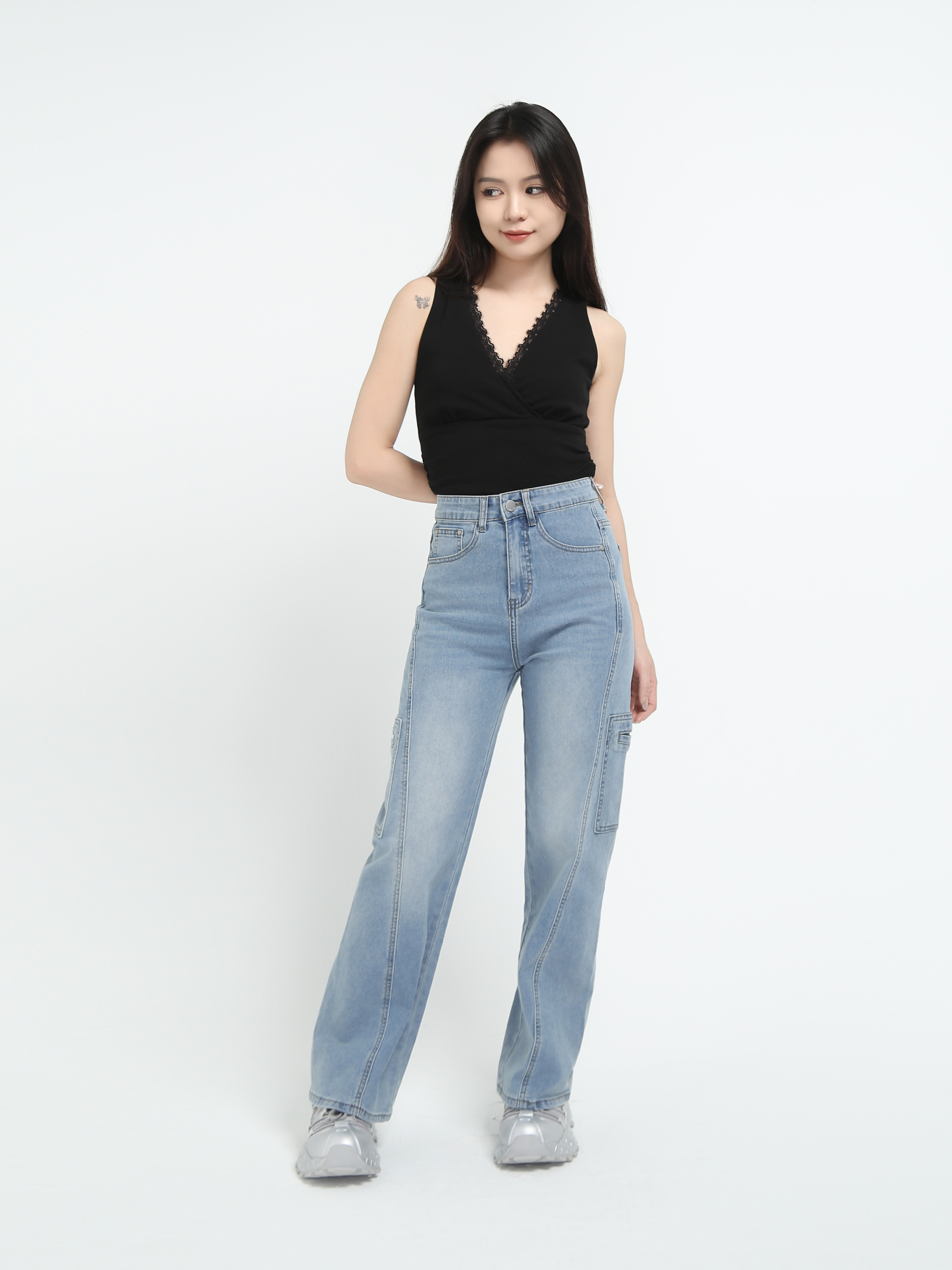 Denim Long Pants DJ073
