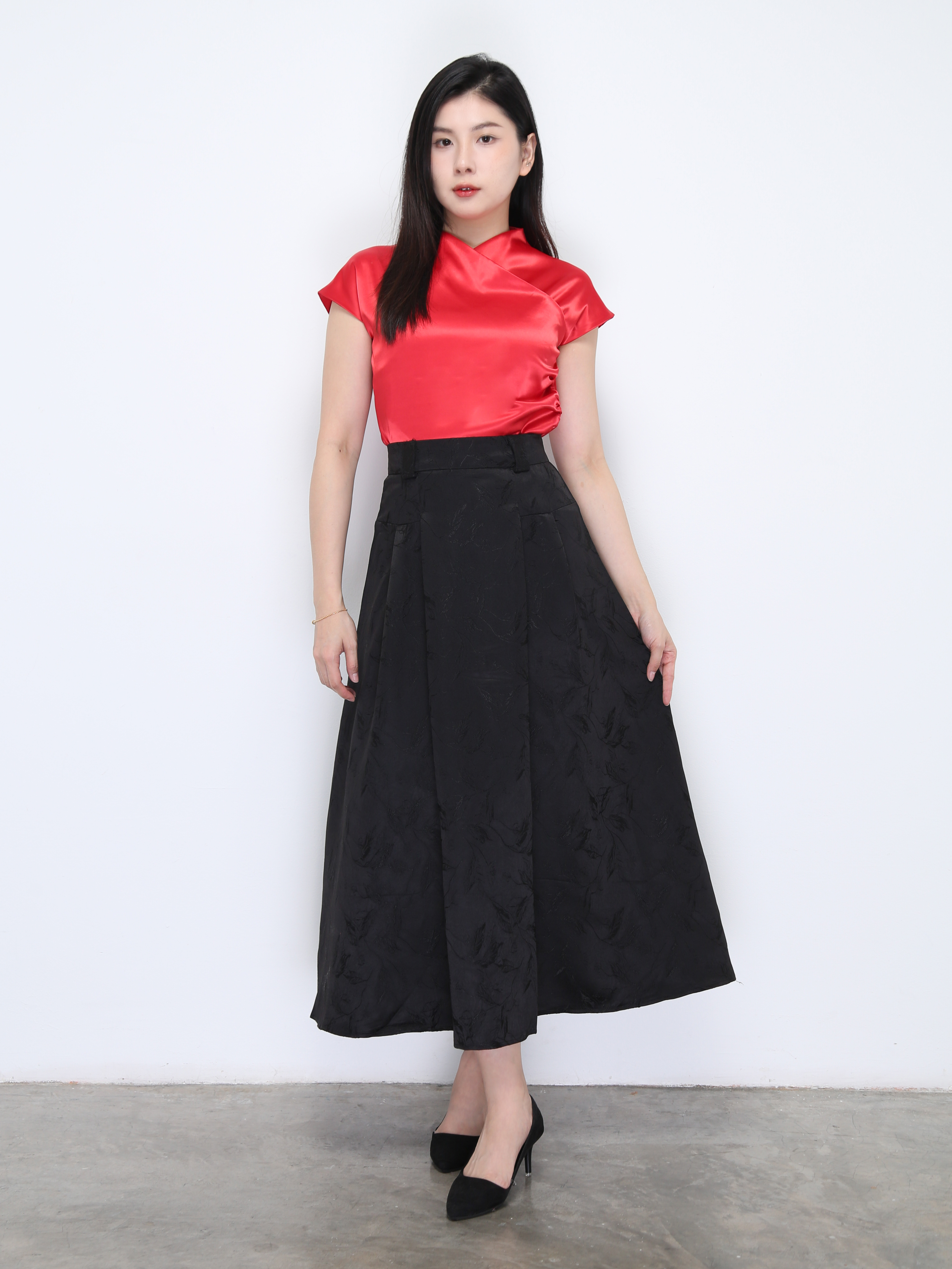 High Waist A Line Skirt DJ028