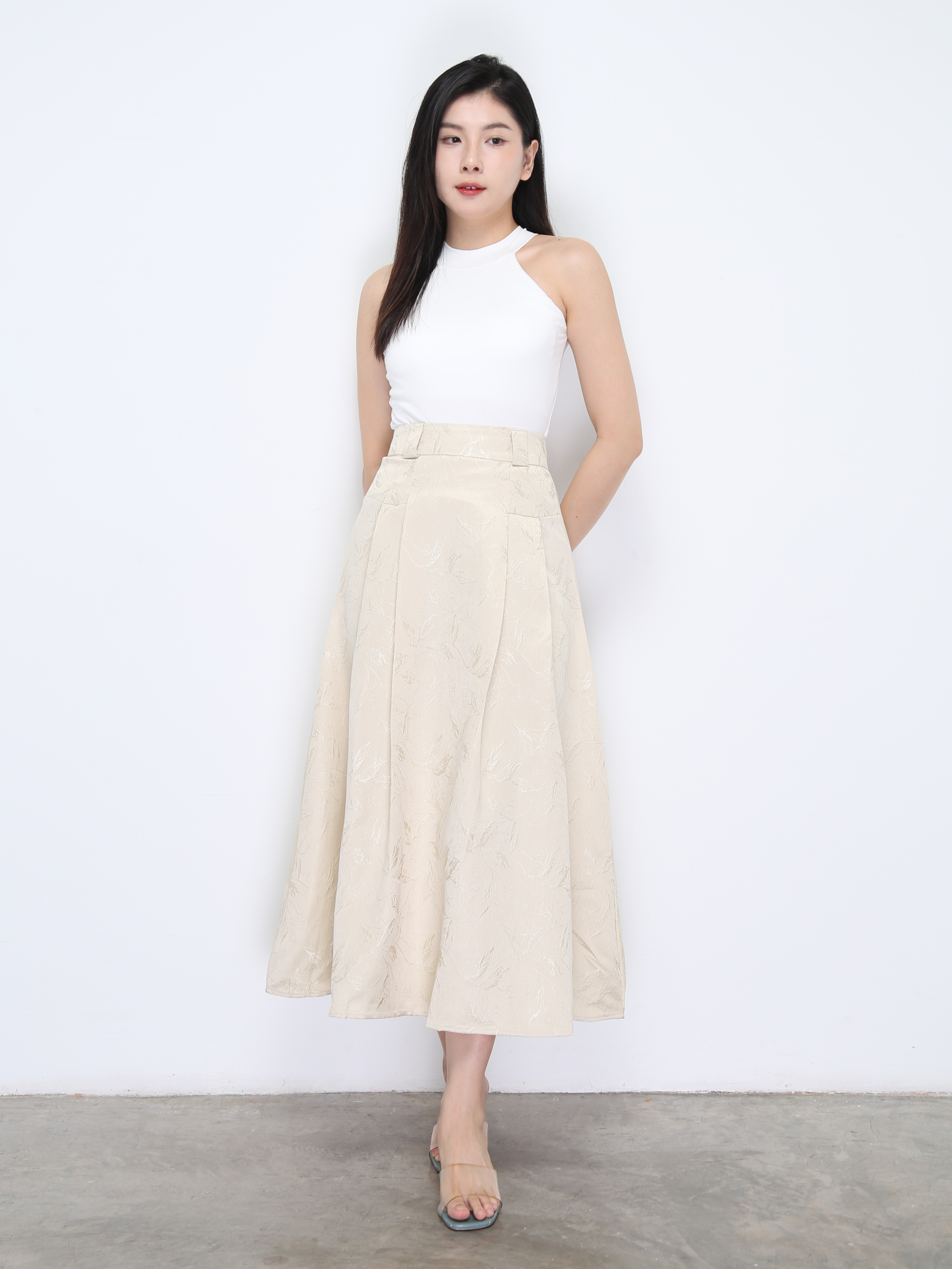 High Waist A Line Skirt DJ028
