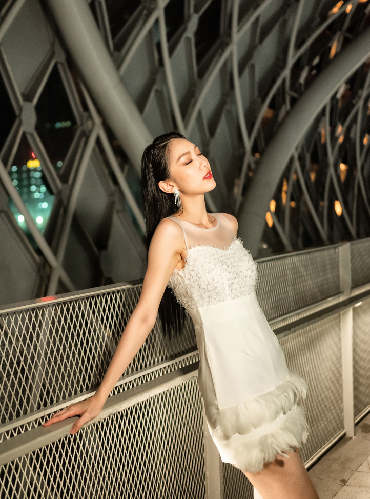 Sleeveless With Fur Dress AC621