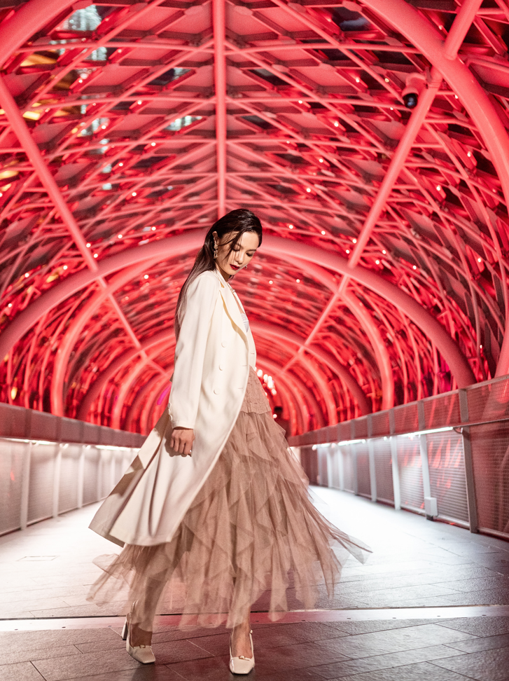 [PREORDER] Front Button With Belt Long Sleeve Dress AC426