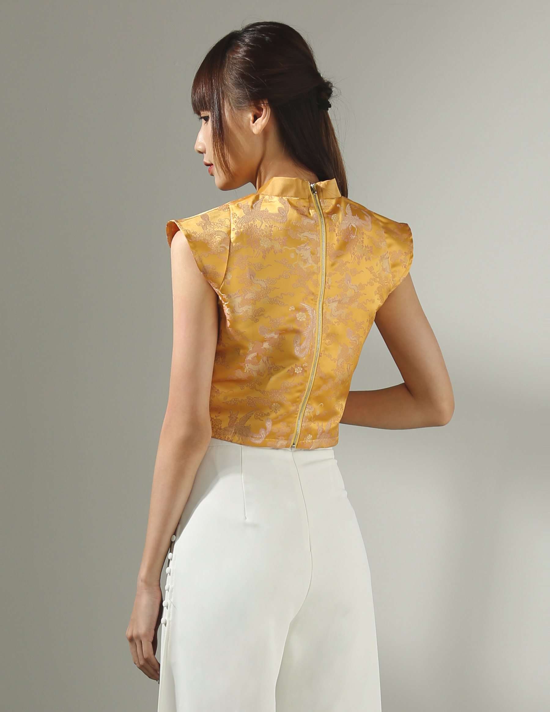 [PREORDER] Fake Two Piece Cheongsam Top AC715