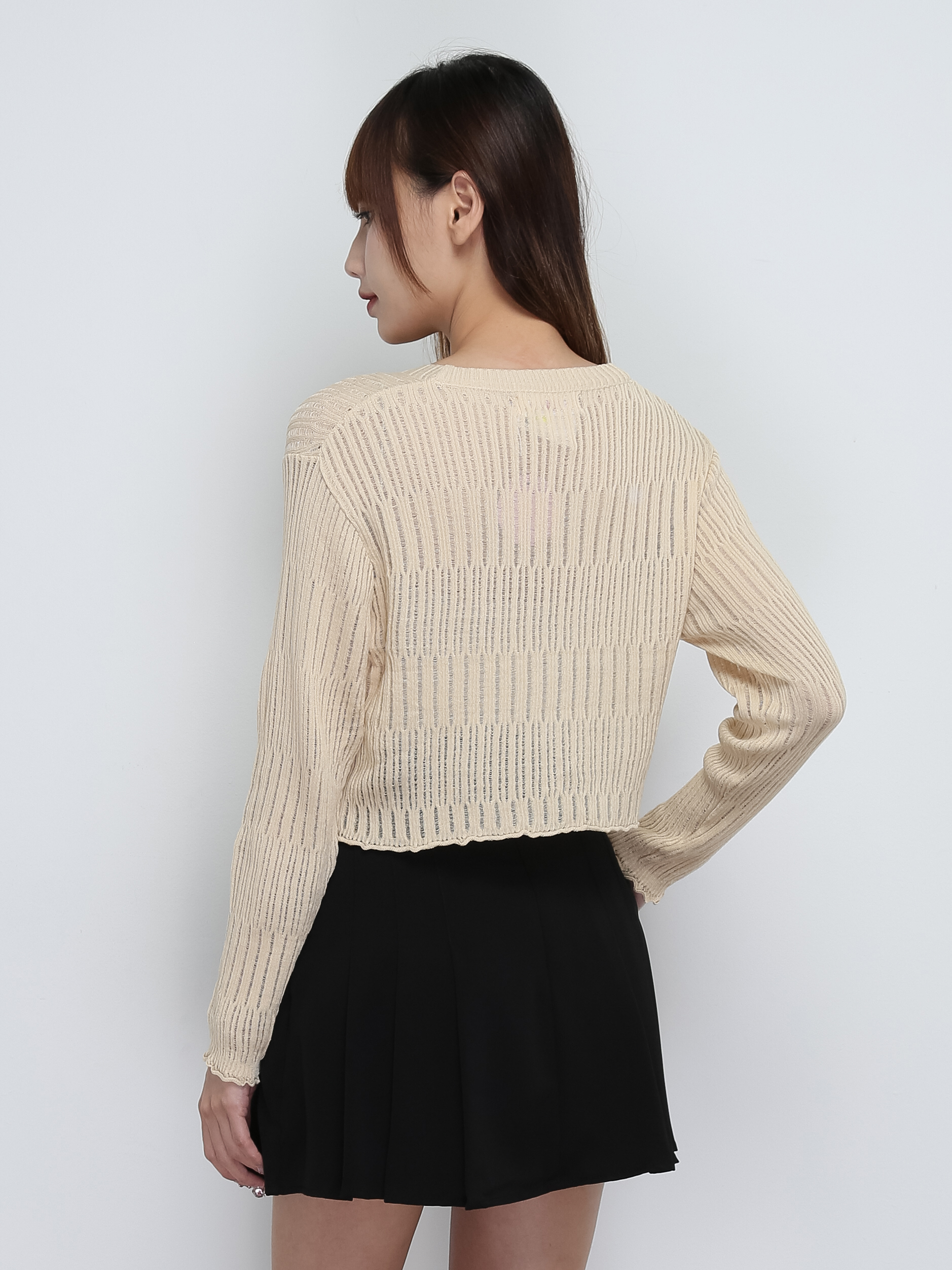 High Waist Side Pleated Skirt Pants 32621