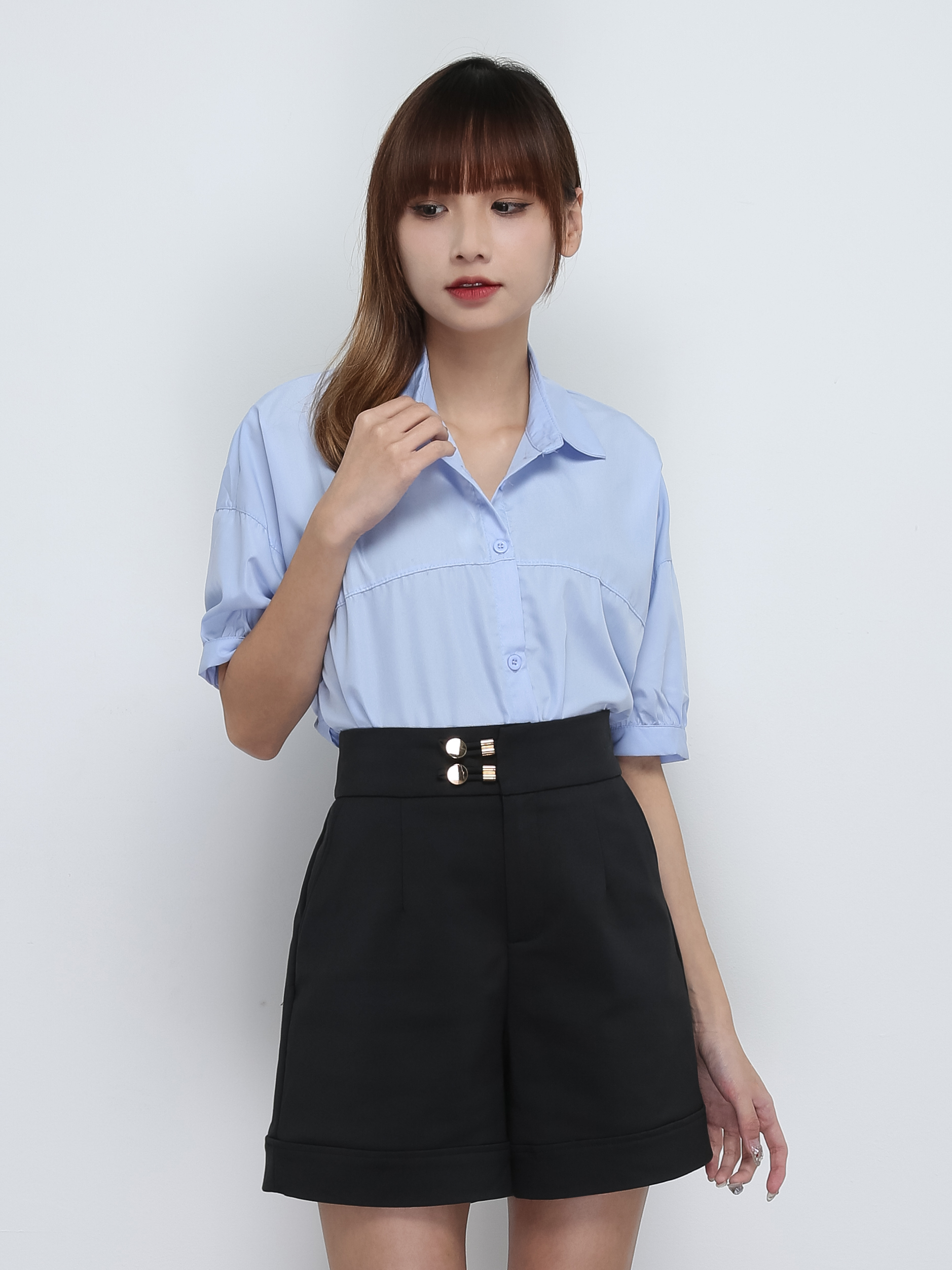 Side Pocket Short Pants 32403