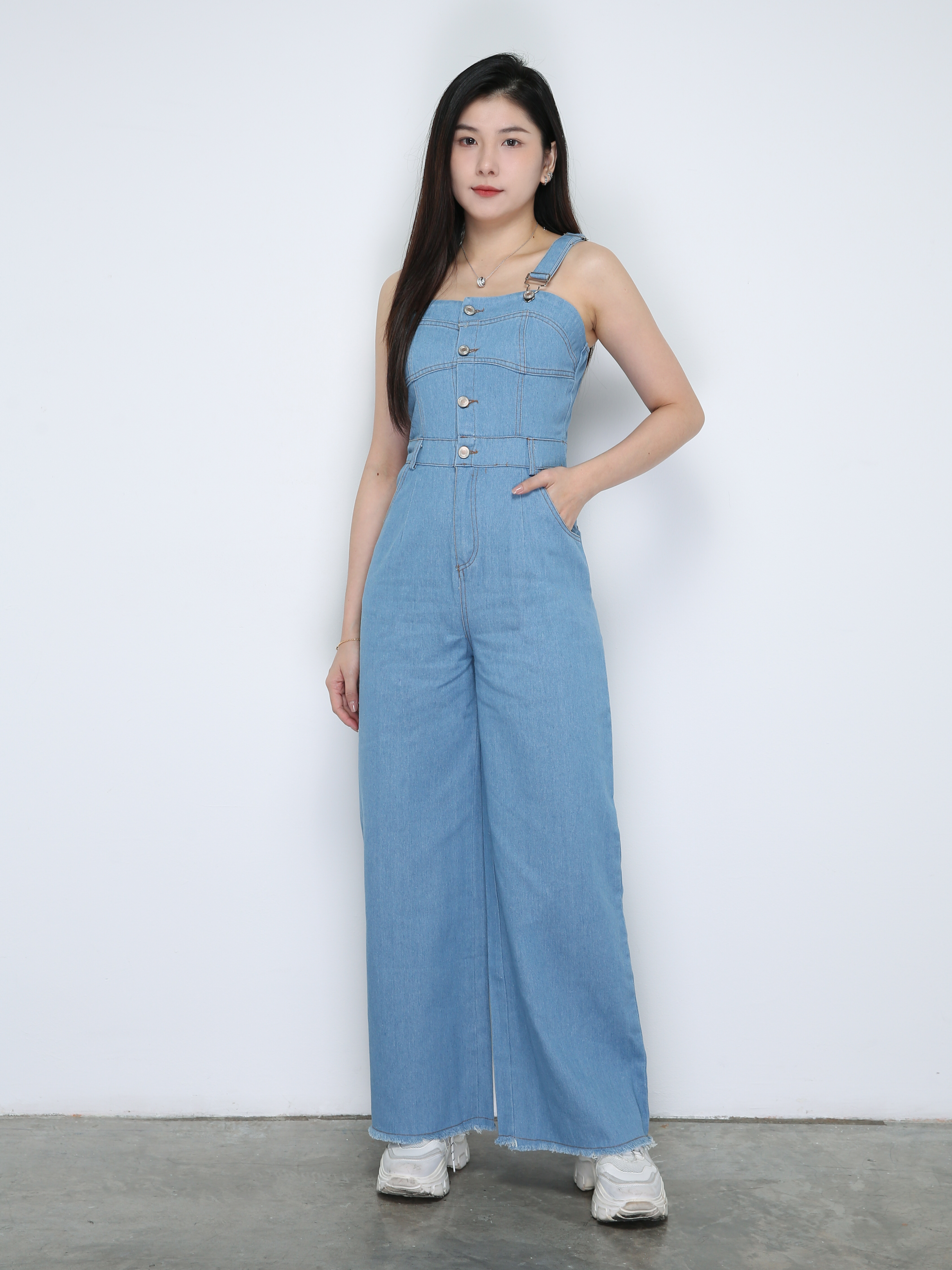 Denim JumpSuit 33782