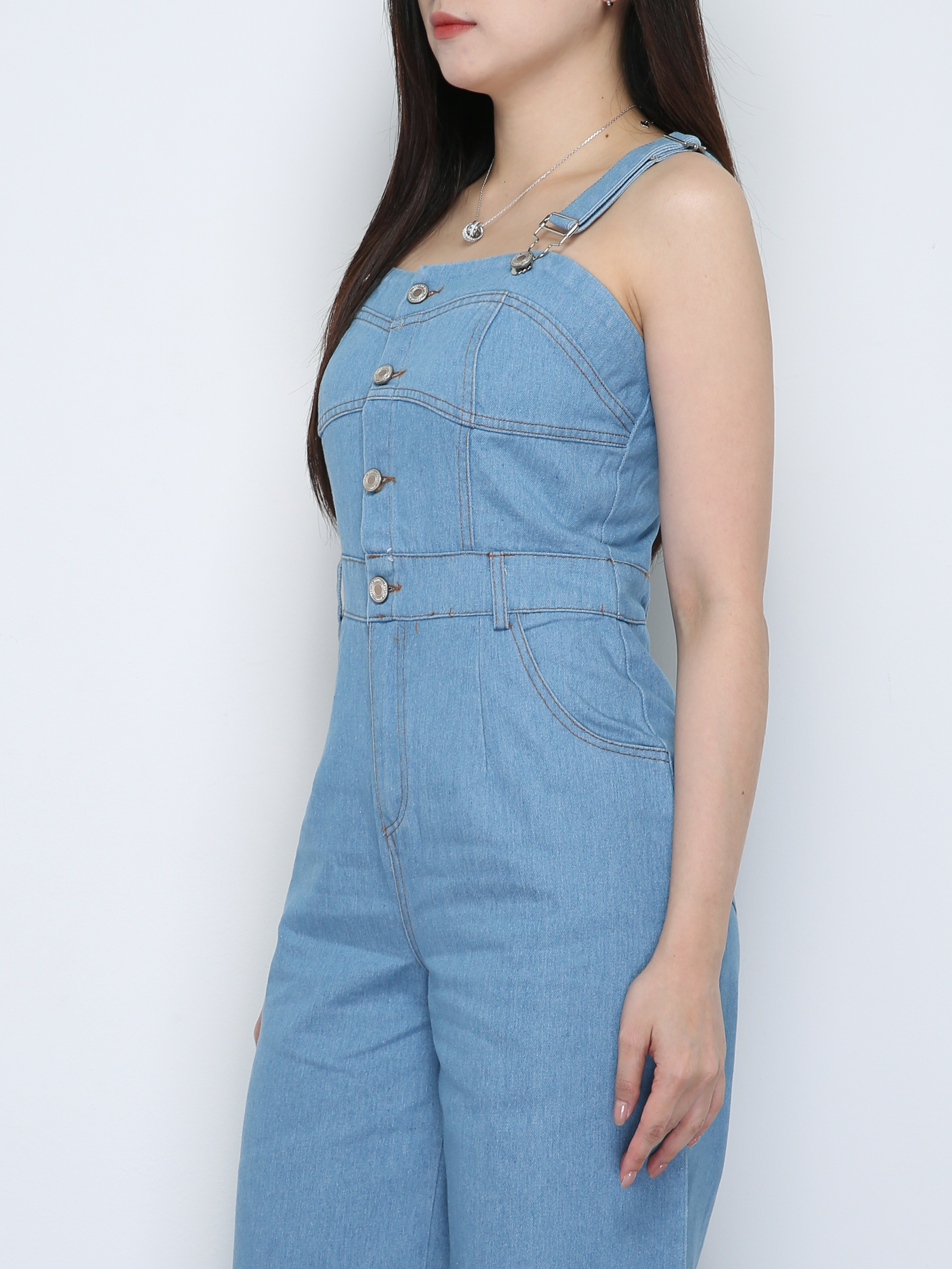 Denim JumpSuit 33782