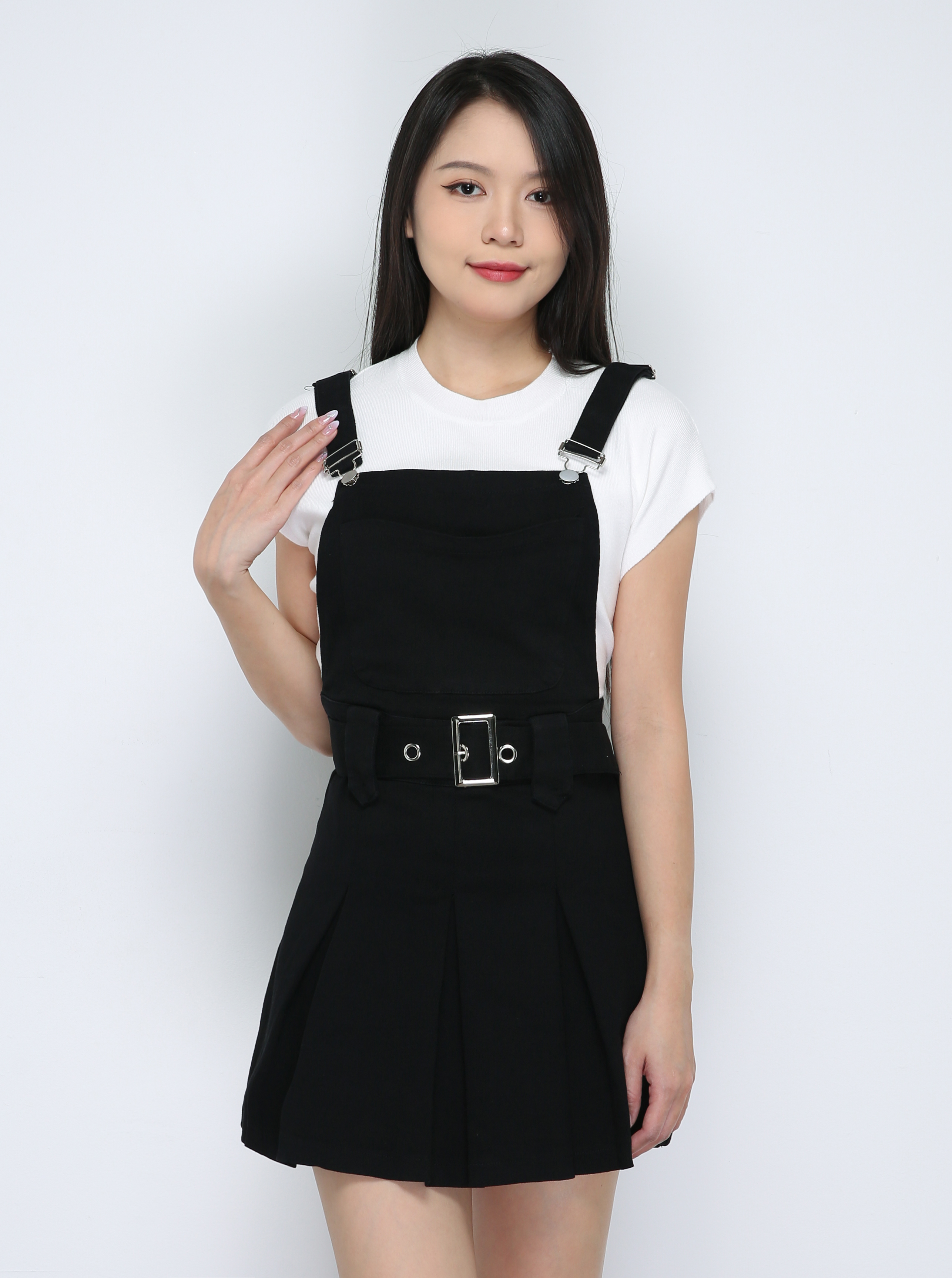 Pleated Woth Belt Jumpsuit 33628