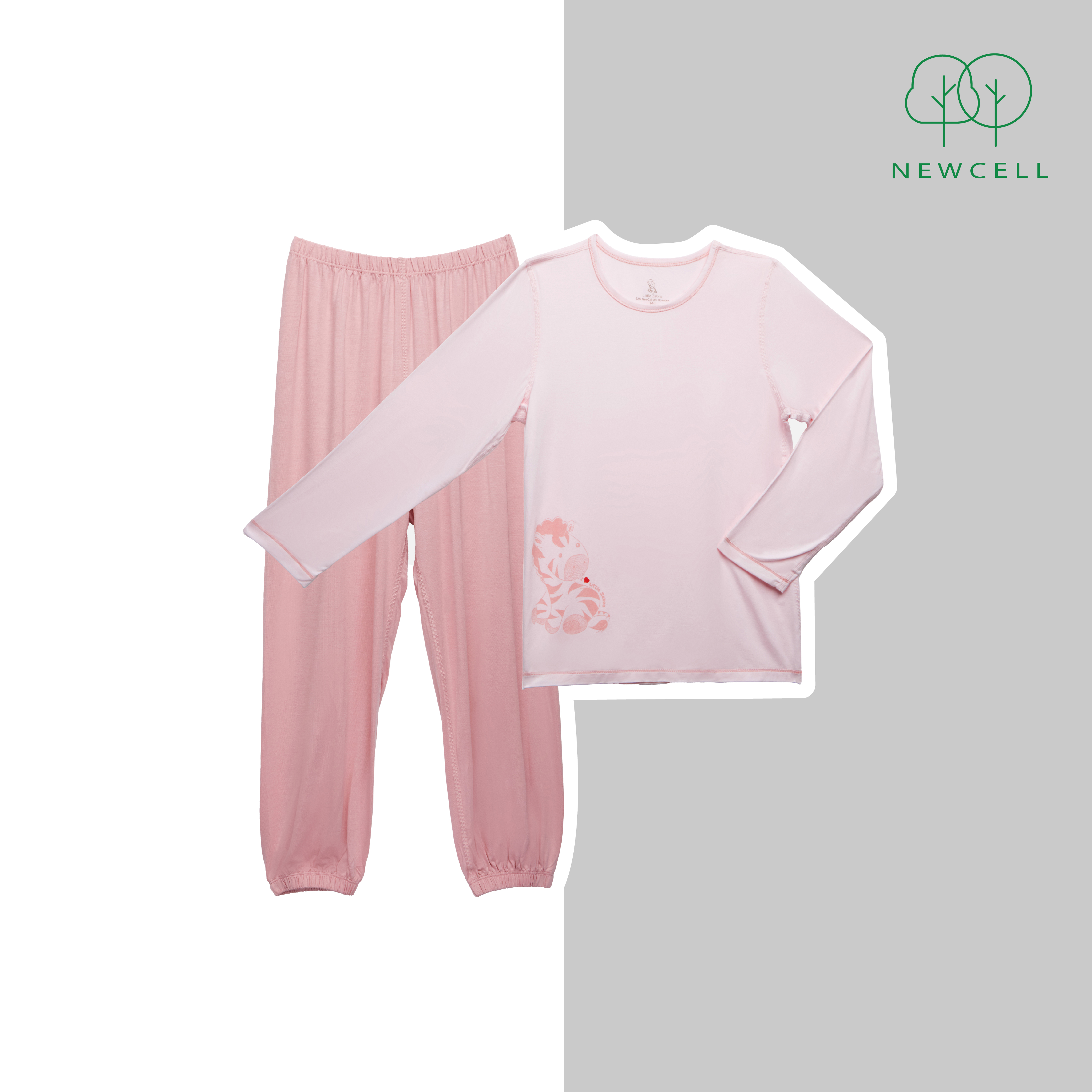 BAKUNE Warm Long Sleeve & Pants Set Lピンク BAKUNE Pajamas Sweat 上下セット（前開き長袖・ロングパンツ